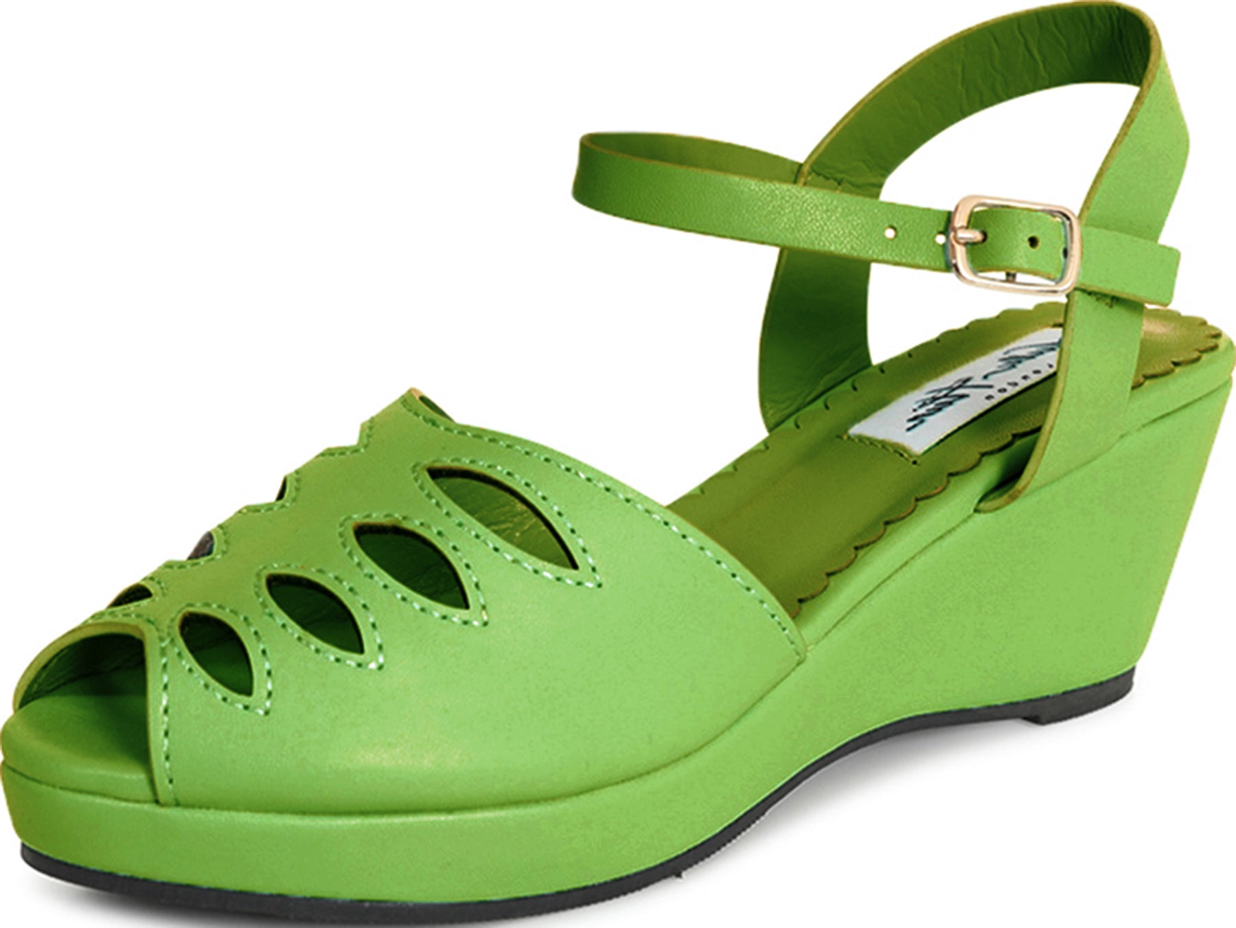 Lulu_Hun_LILY_Vintage_40s_PEEPTOE_Riemchen_Cut-Out_WEDGES_Sandalen_Gruen_Killer_Kirsche-1