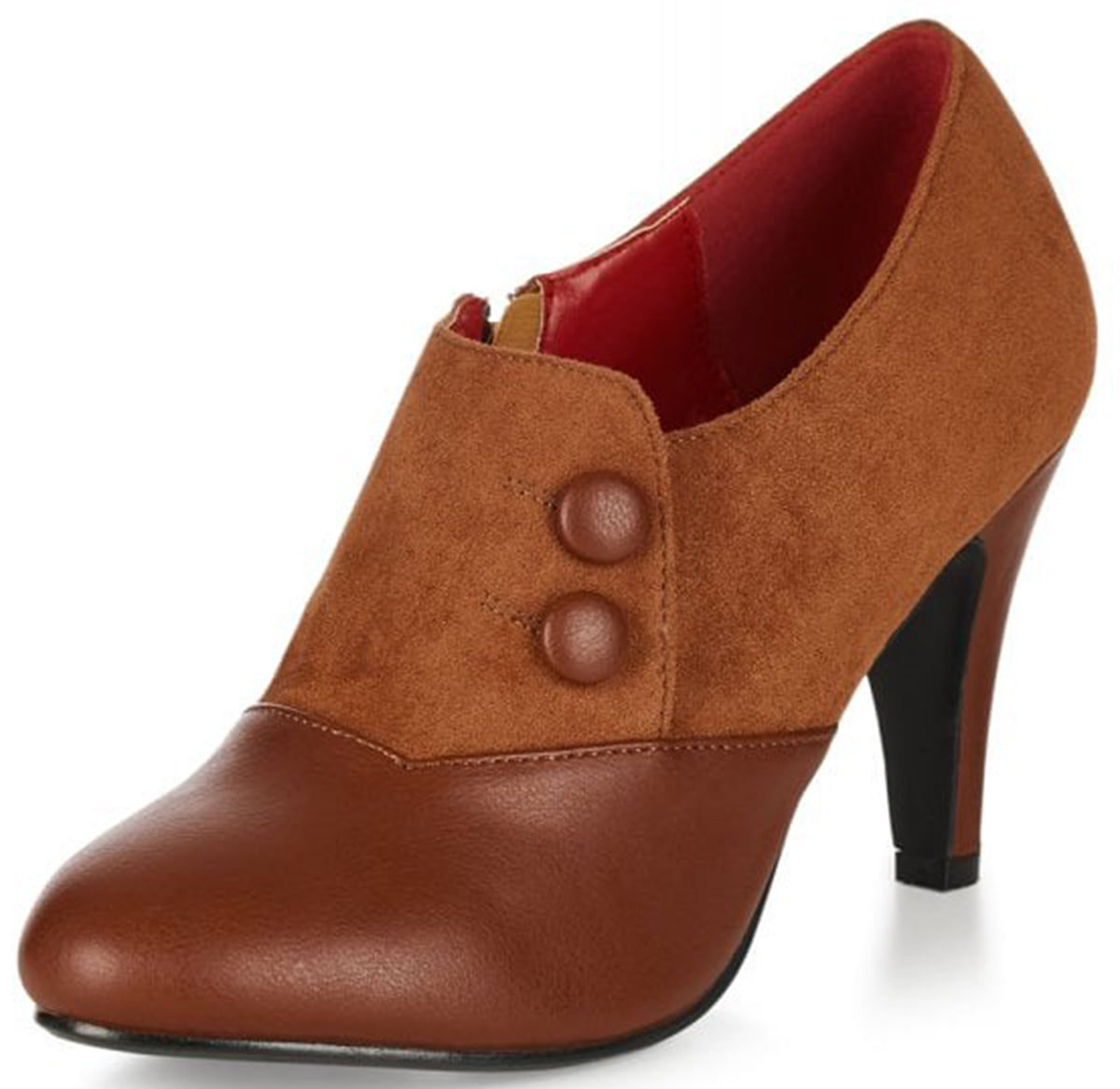 Lulu_Hun_MARIA_Vintage_PIN_UP_Stiefelette_FAUX_SUEDE_High_Heels_Braun-1