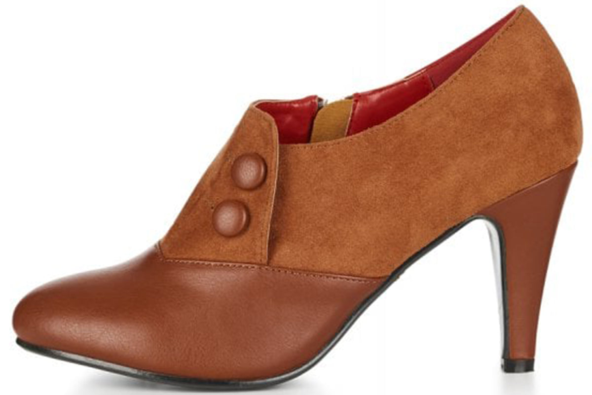 Lulu_Hun_MARIA_Vintage_PIN_UP_Stiefelette_FAUX_SUEDE_High_Heels_Braun-2