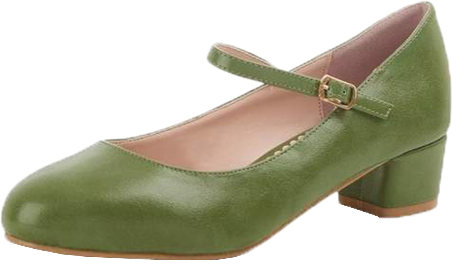 Lulu_Hun_MARYJANE_Vintage_50s_BLOCK_HEEL_Retro_Riemchen_PUMPS_Gruen_killer_kirsche