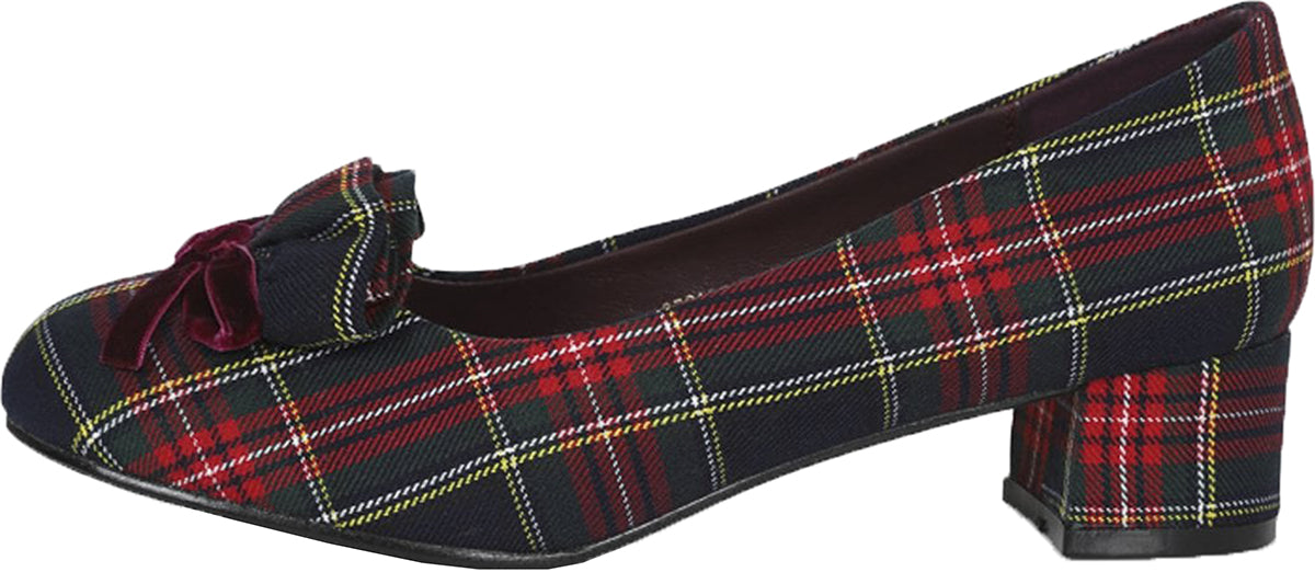 Lulu_Hun_MATILDA_Vintage_TARTAN_Karo_BLOCK_HEEL_Bow_Retro_PUMPS-2