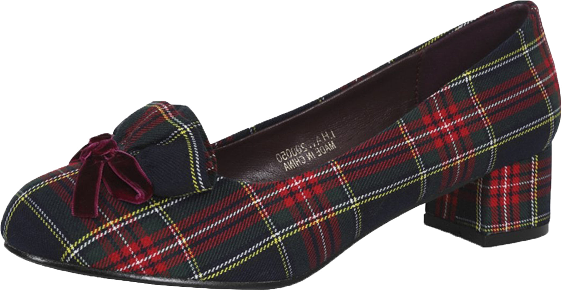 Lulu_Hun_MATILDA_Vintage_TARTAN_Karo_BLOCK_HEEL_Bow_Retro_PUMPS_killer_kirsche