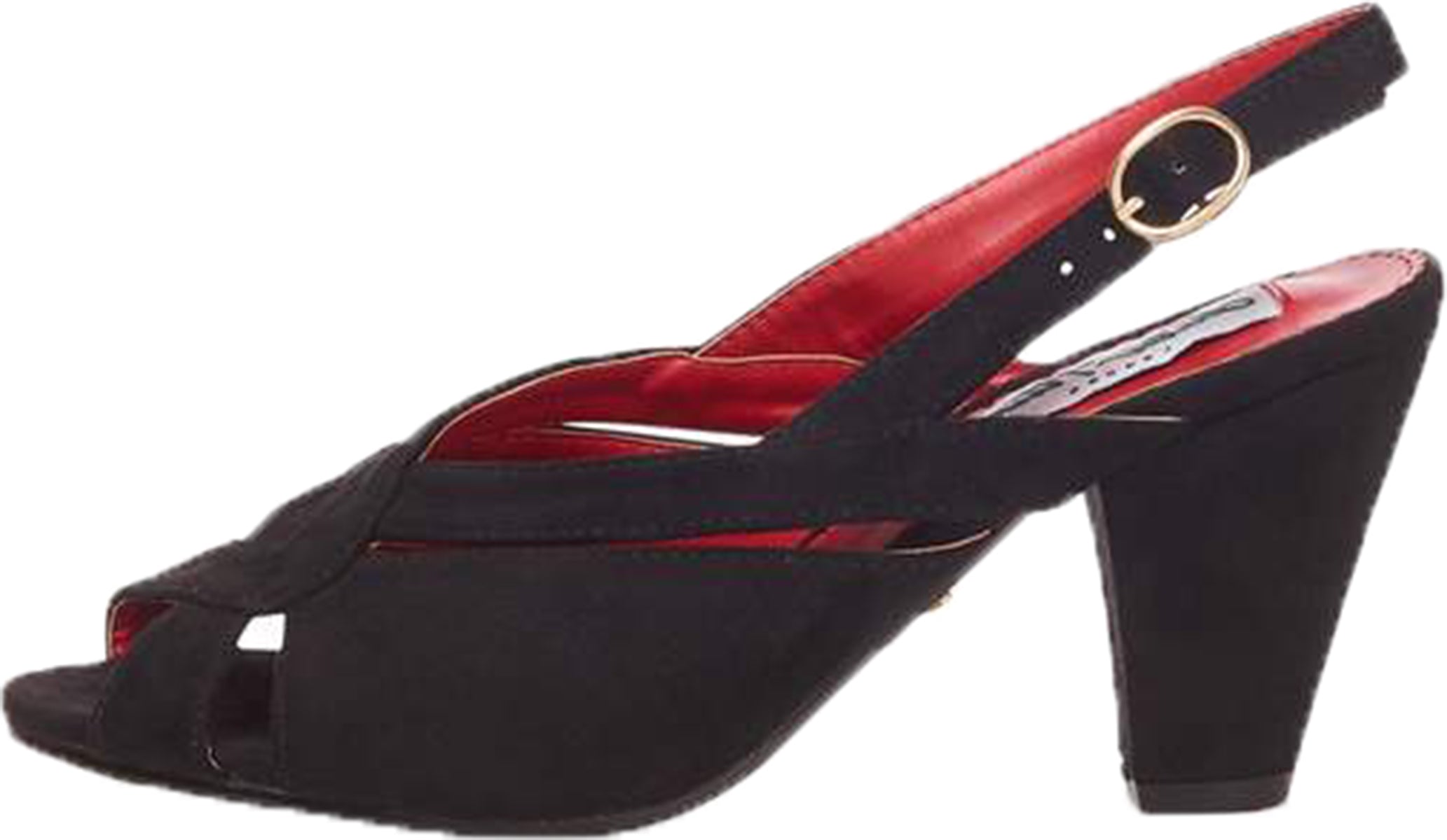 Lulu_Hun_MAURA_Vintage_SLINGBACK_Faux_Suede_PUMP_High_Heel_Schwarz-2XeoO0kghePG7R