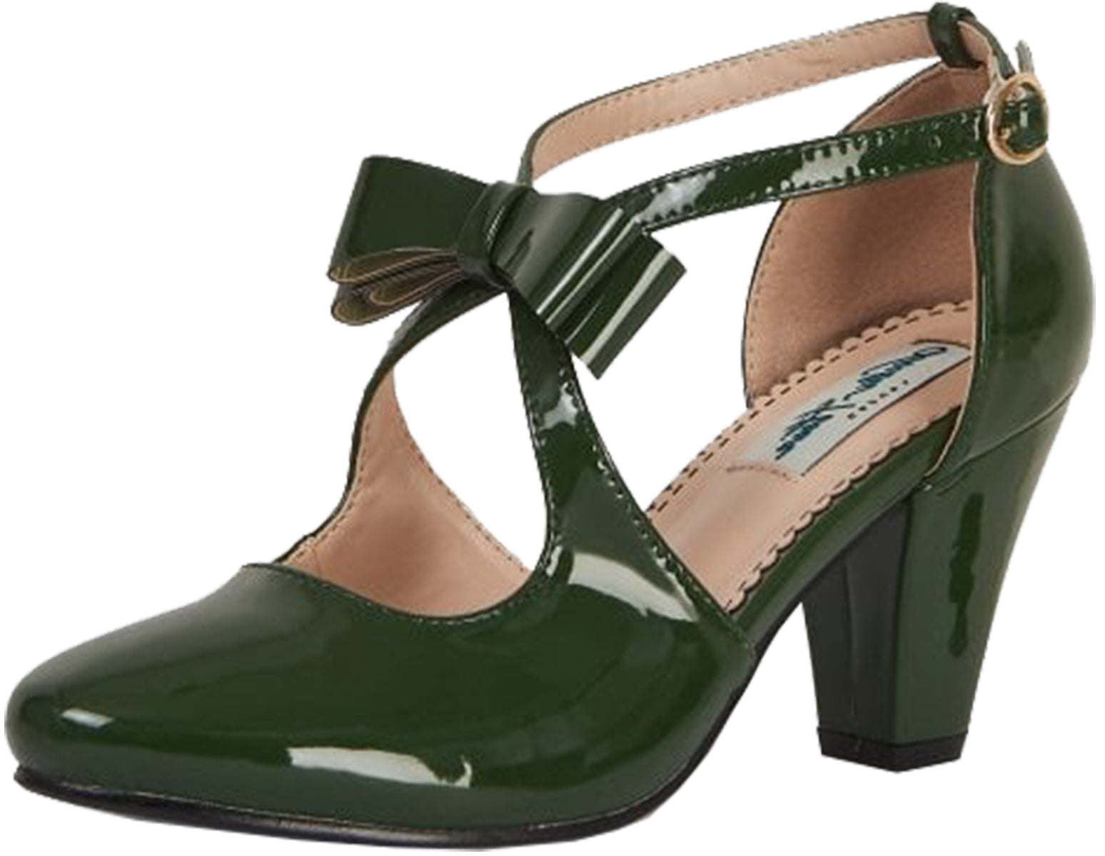 Lulu_Hun_MONA_Vintage_PUMPS_High_Heels_Dunkelgruen1