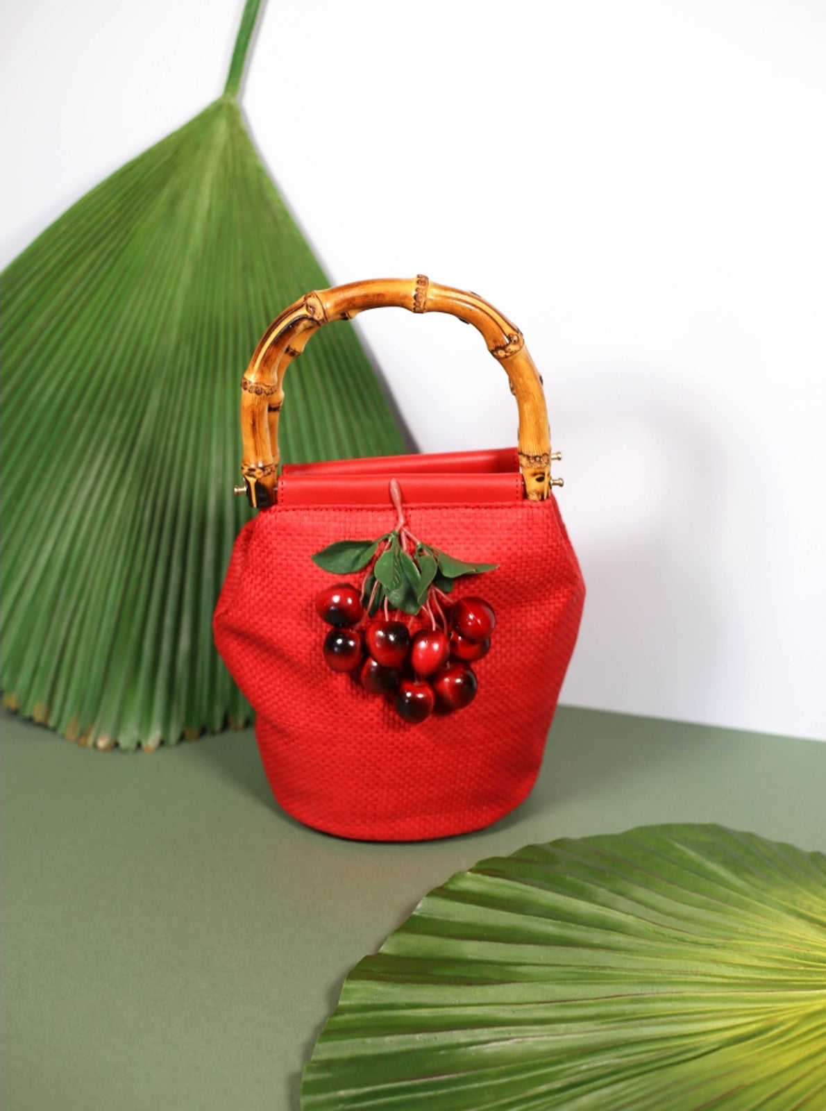 Lulu_Hun_OLGA_CHERRY_Vintage_KIRSCHEN_Bambushenkel_WOVEN_BAG_Handtasche_killer_kirsche3