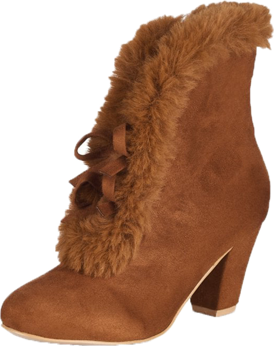 Lulu_Hun_TATIANA_Faux_Suede_FAKE_FUR_Bow_STIEFELETTE_Ankle_Boots_Braun-1