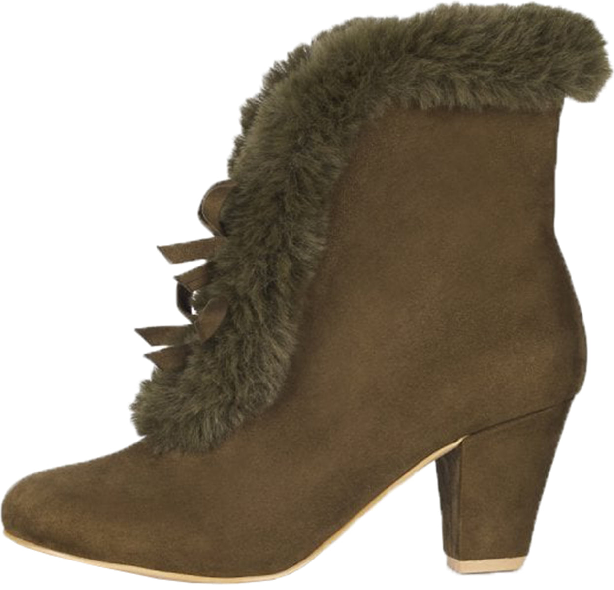 Lulu_Hun_TATIANA_Vintage_FAKE_FUR_Faux_Suede_Bow_STIEFELETTE_Ankle_Boots-2nq25VupXGdL5b