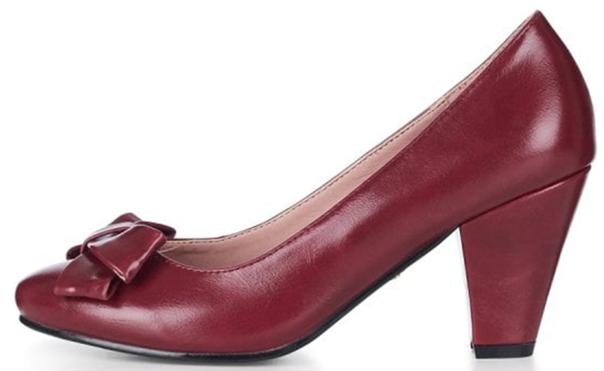 Lulu_Hun_TRACEY_Vintage_PIN_UP_Schleife_Retro_PUMP_High_Heel_Rot-2