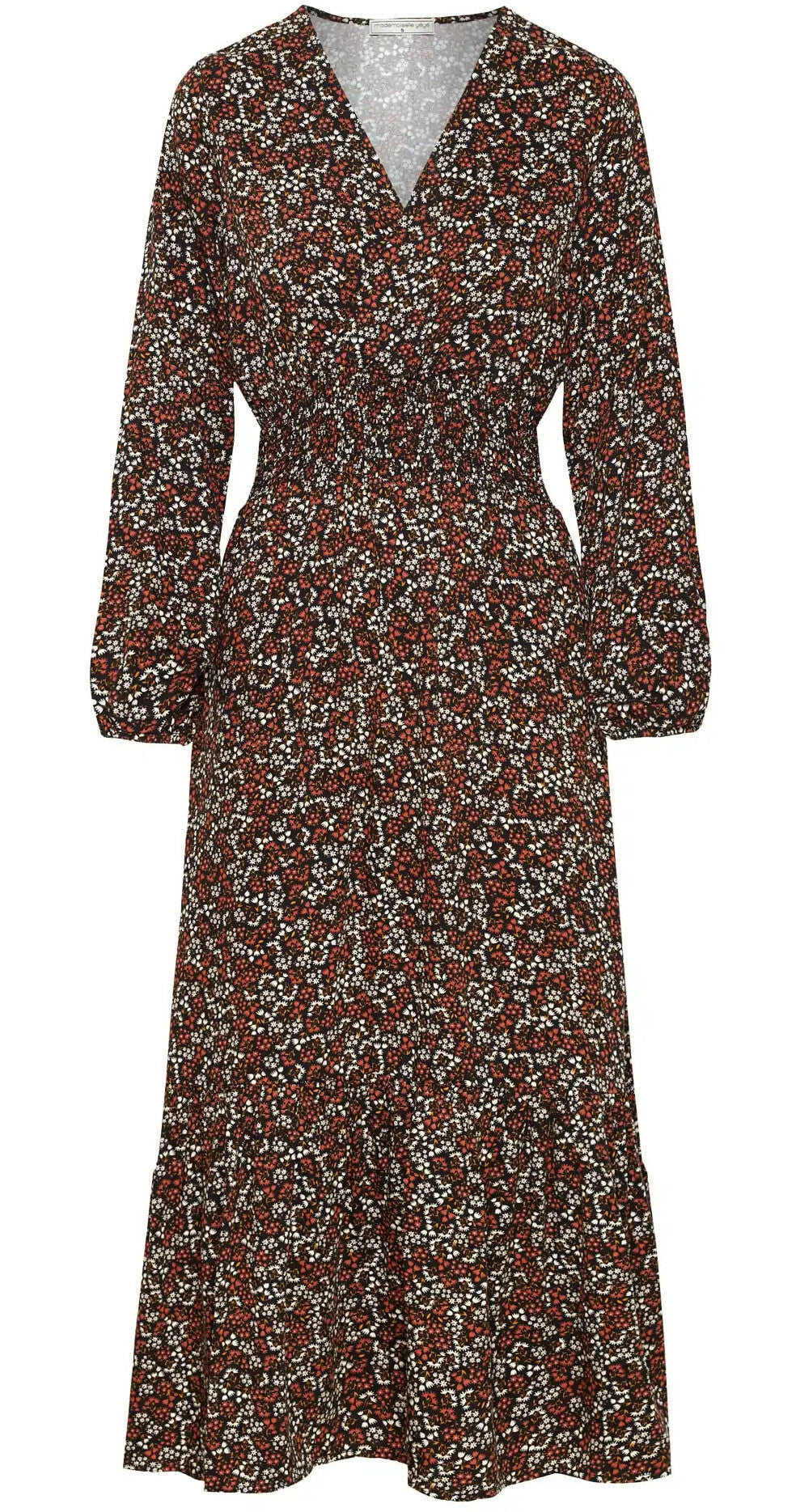 Mademoiselle_YeYe_POW_TO_THE_PEOPLE_Floral_Langarm_A-Linie_MAXI_DRESS_Kleid_killer_kirsche_5