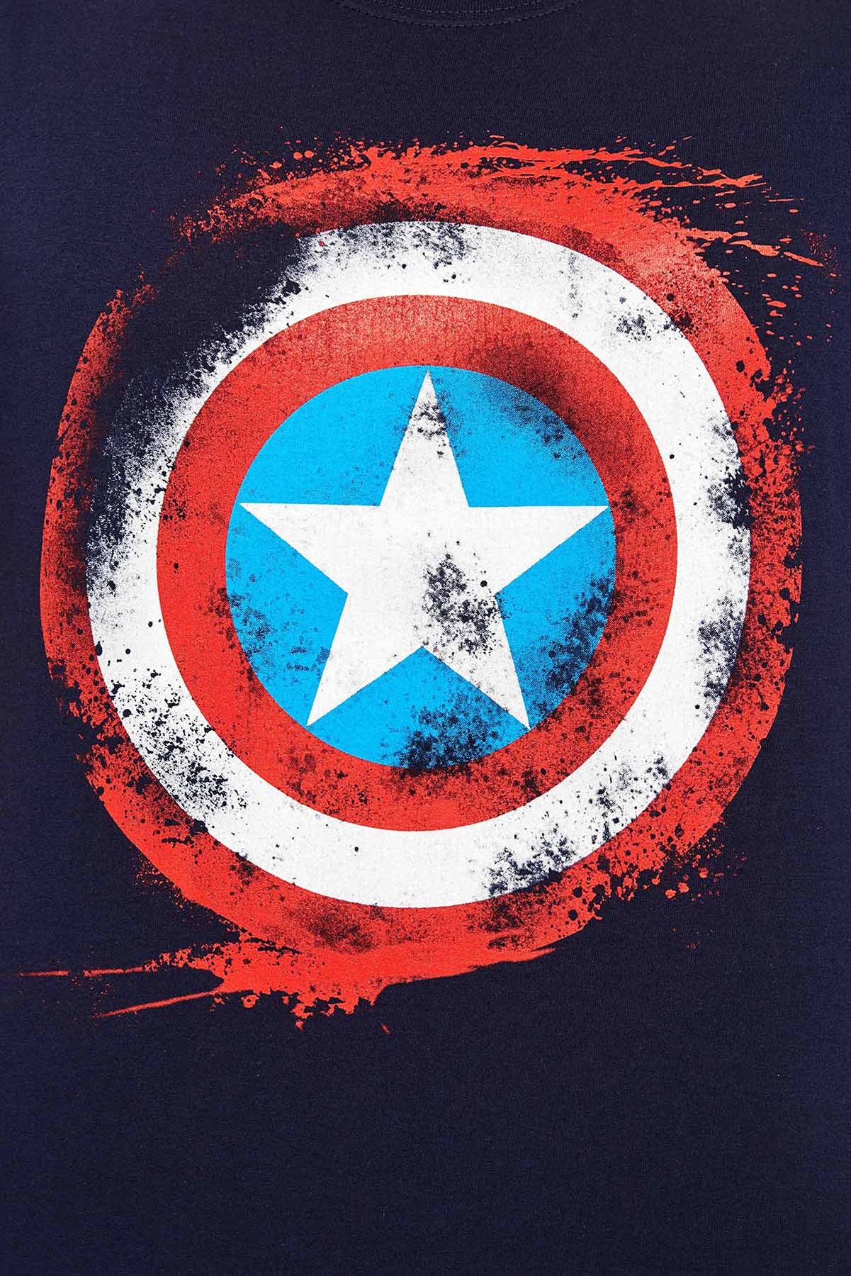 Marvel_CAPTAIN_AMERICA_SIGN_Motiv_Stern_Retro_RUNDHALS_Kurzarm_Herren_T-SHIRT_killer_kirsche_4