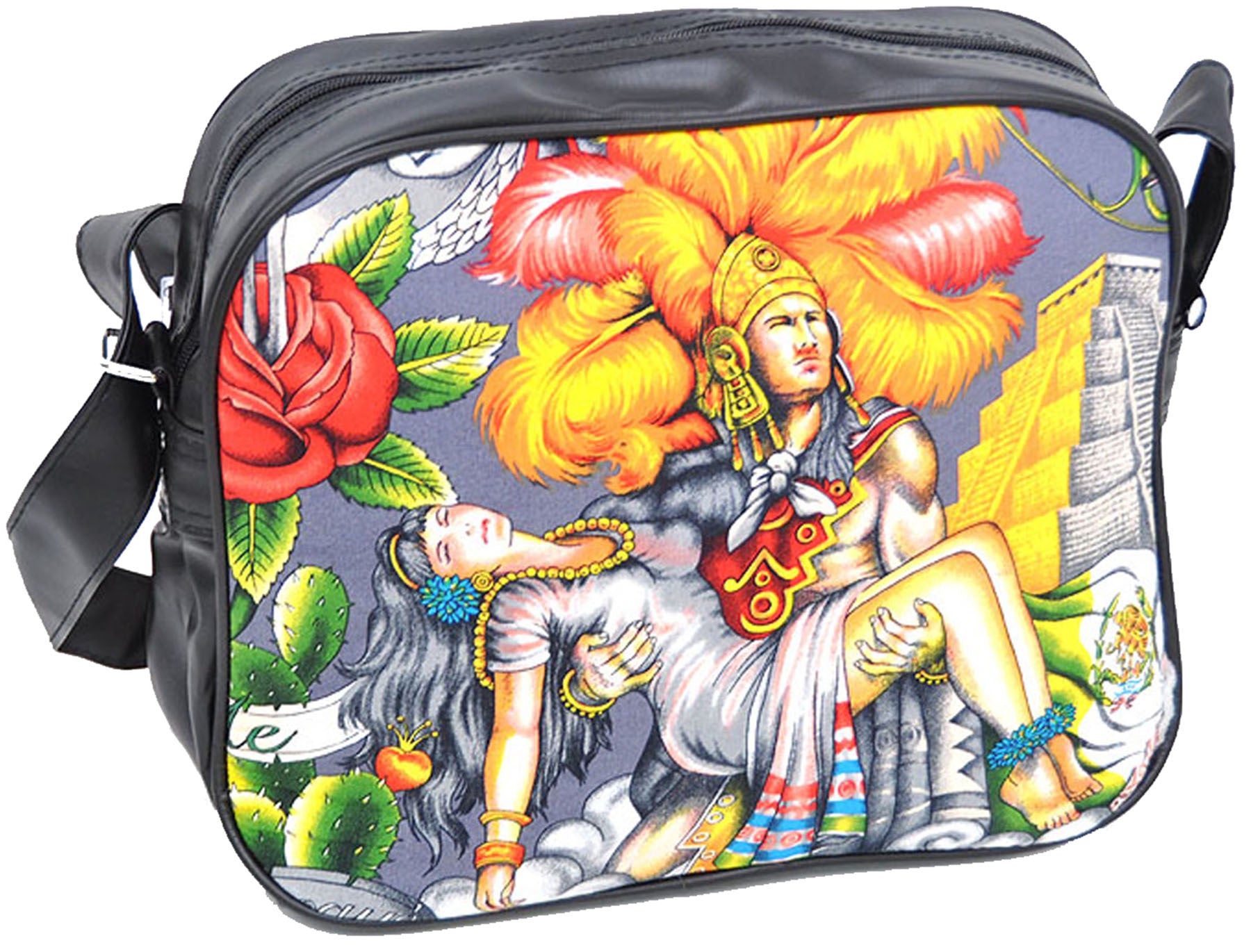 Newschool_AZTEC_Rose_MEXICAN_Shopper_TASCHE_killer_kirsche