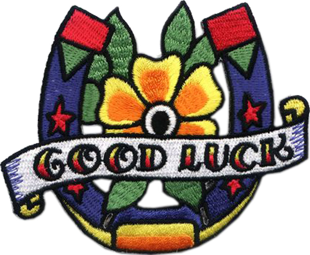 Newschool_GOOD_LUCK_Horseshoe_Aufnaeher