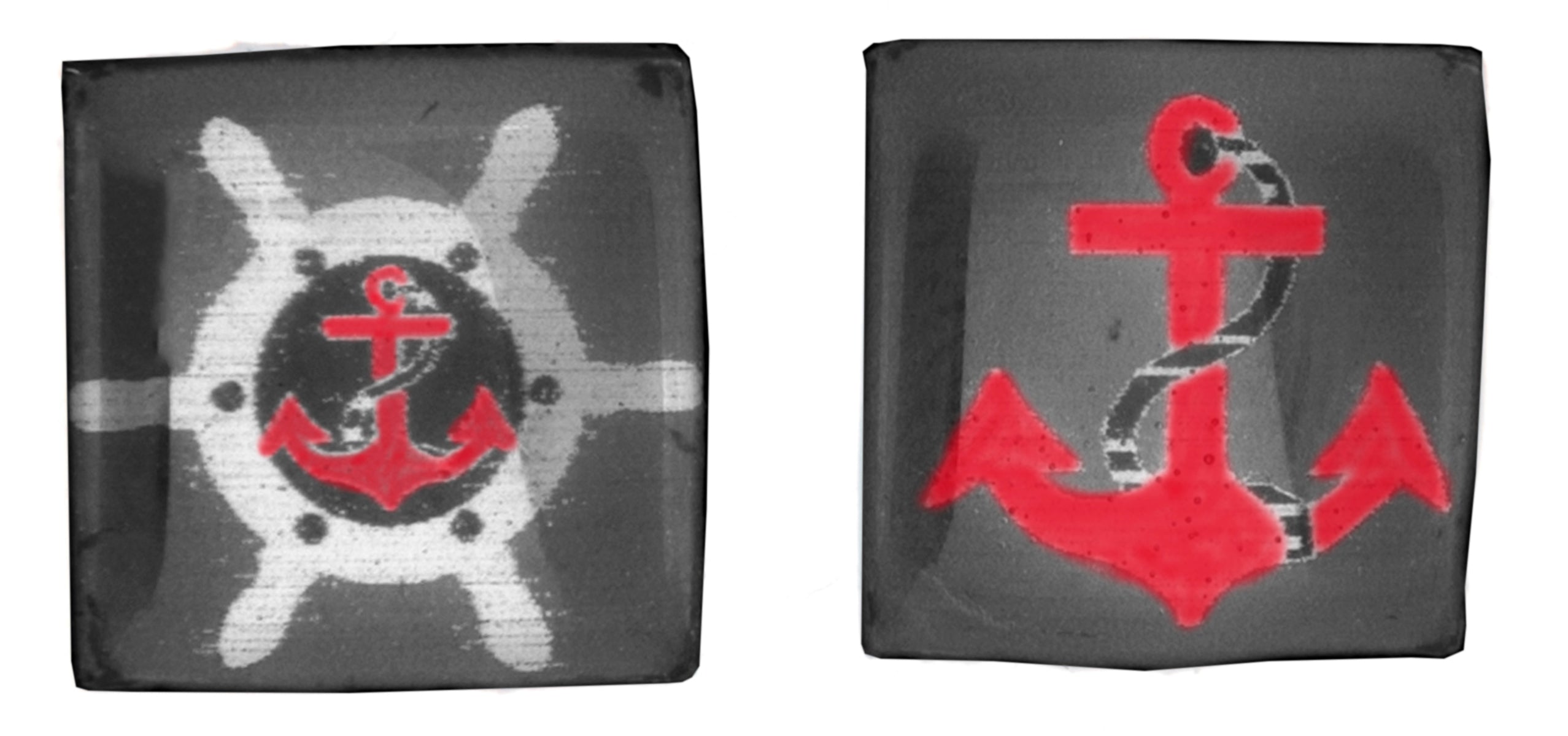 Niedliche_AHOI_Sailor_ANCHOR_Ohrstecker_-_1_Paar_schwarz