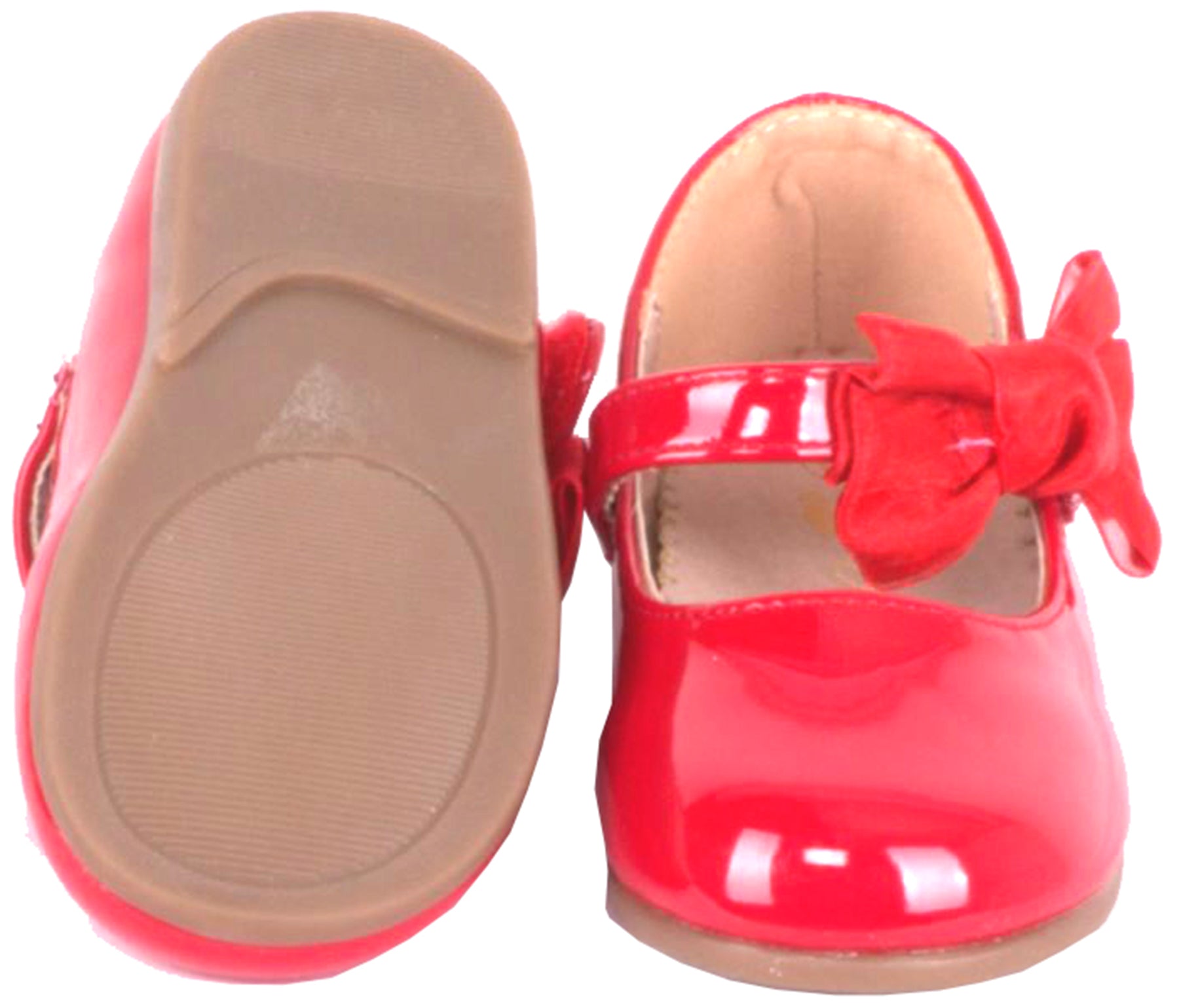 Niedliche_MARY_JANE_BOW_Taft_SCHLEIFE_Riemchen_LACK_BALLERINAS_Schuhe_-_Rot_Killer_Kirsche-6