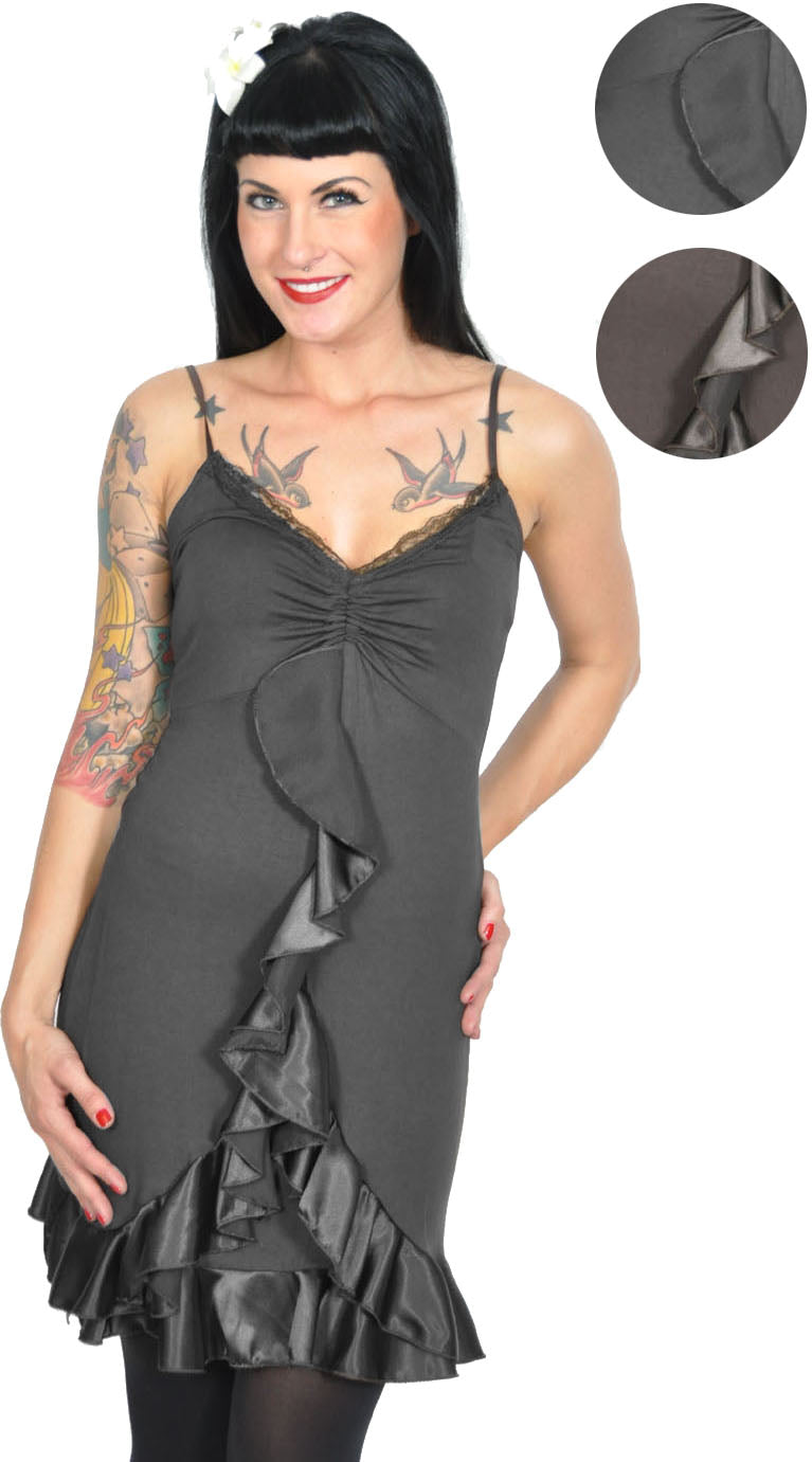 Nostalgisches_Vintage_LACE_Satin_Ruffle_Longtop_TOP_koll