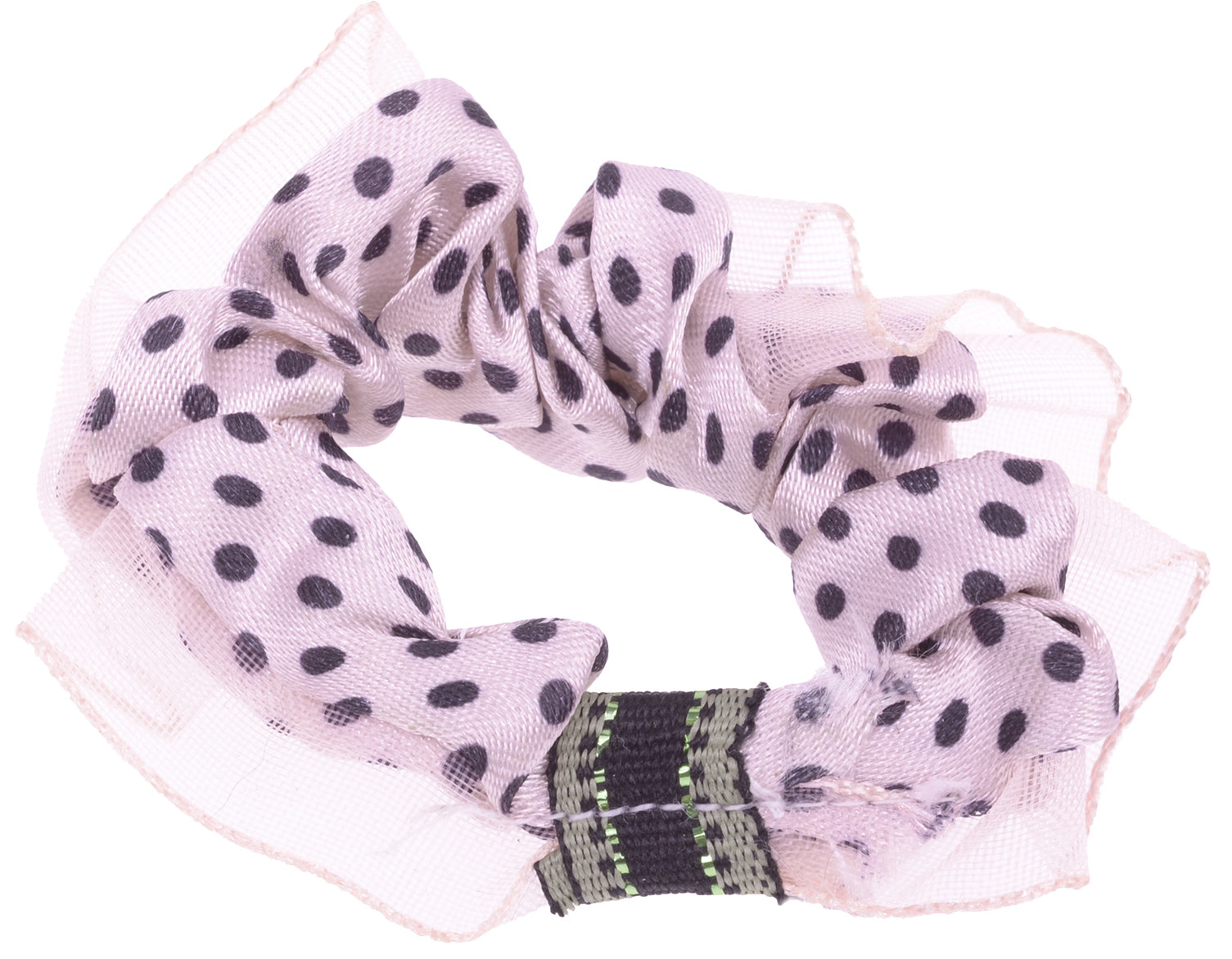 POLKA_Dots_PUNKTE_Ruffle_HAARGUMMIS_-_1_Paar_-_Rosa_killer_kirsche_2