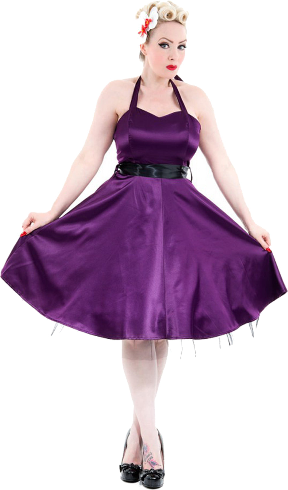 Pin_Up__50s_SATIN_Petticoat_NECKHOLDER_Kleid_-_Purplekusy3fskOgmtn