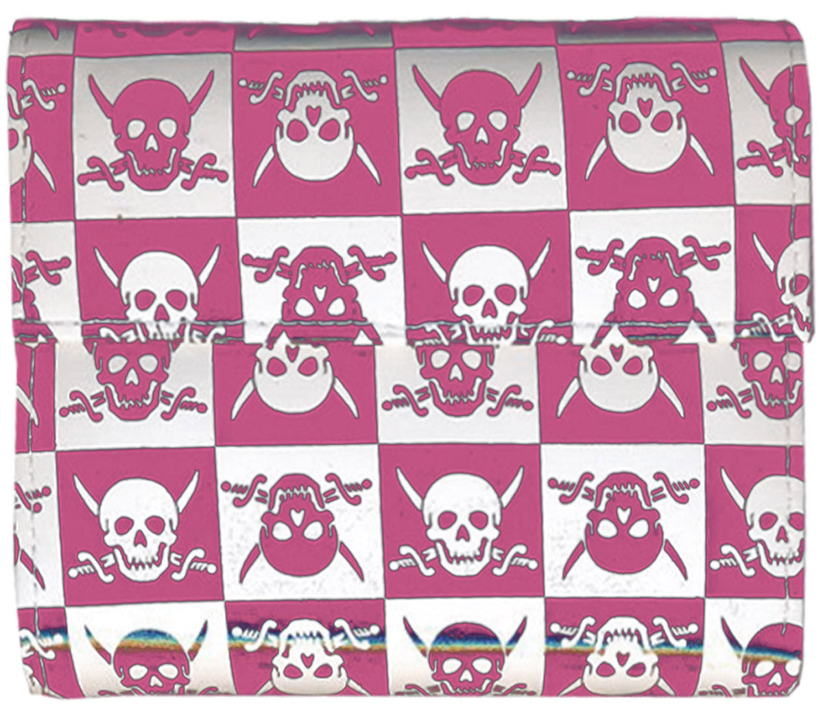 Pirate_SKULL_Ska_CHECKER_Geldbeutel_pink