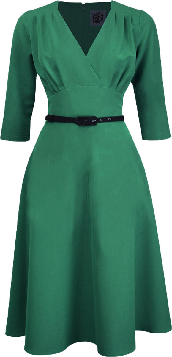 Pretty_Retro_40s_CLASSIC_Vintage_Dreiviertelarm_SWING_Dress_KLEID_Gruen-1U0sNmfIRvP0Jf