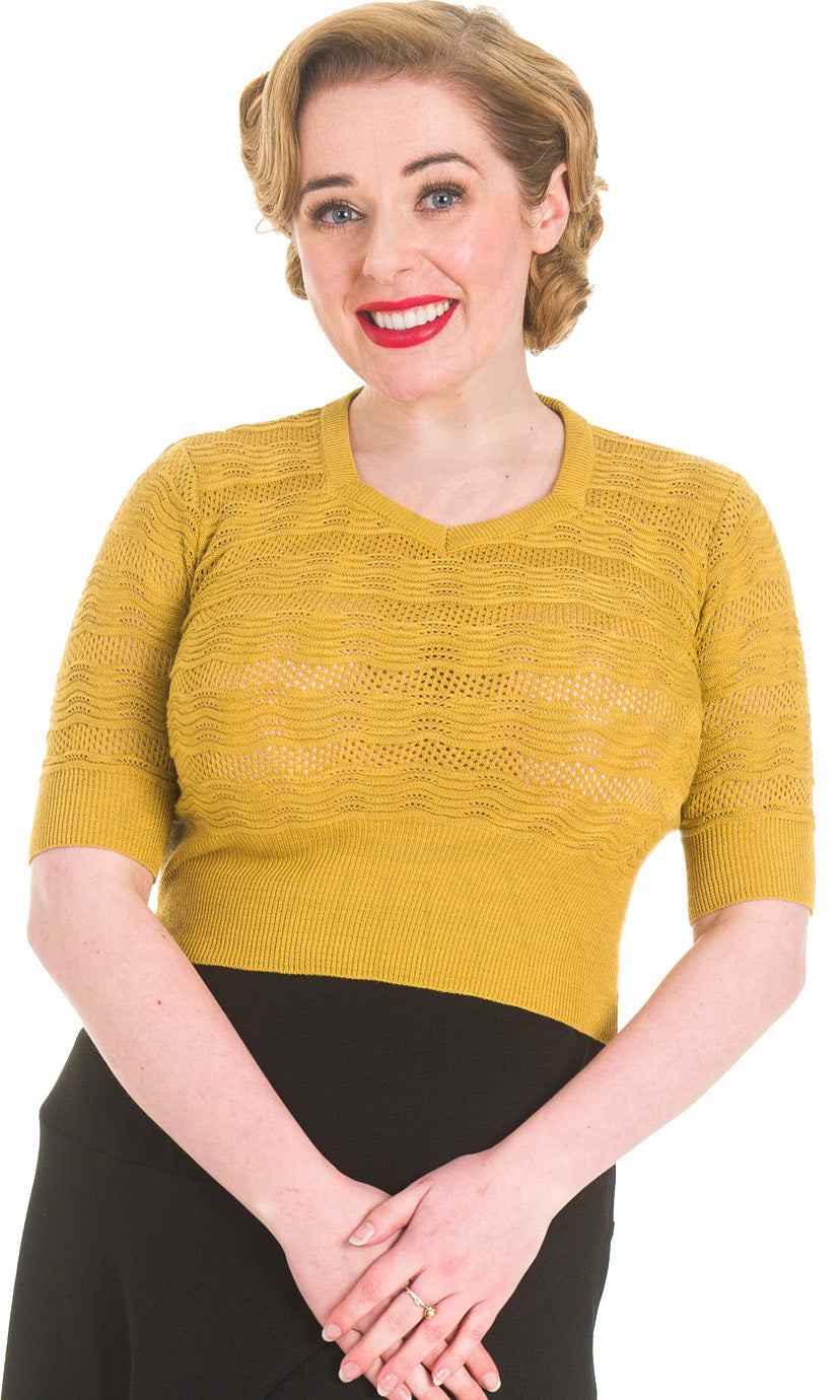 Pretty_Retro_40s_SWEETHEART_Knitted_Strick__SHIRT_Jumper_-_Mustard_killer_kirsche1nTMPhh1QGsV5A