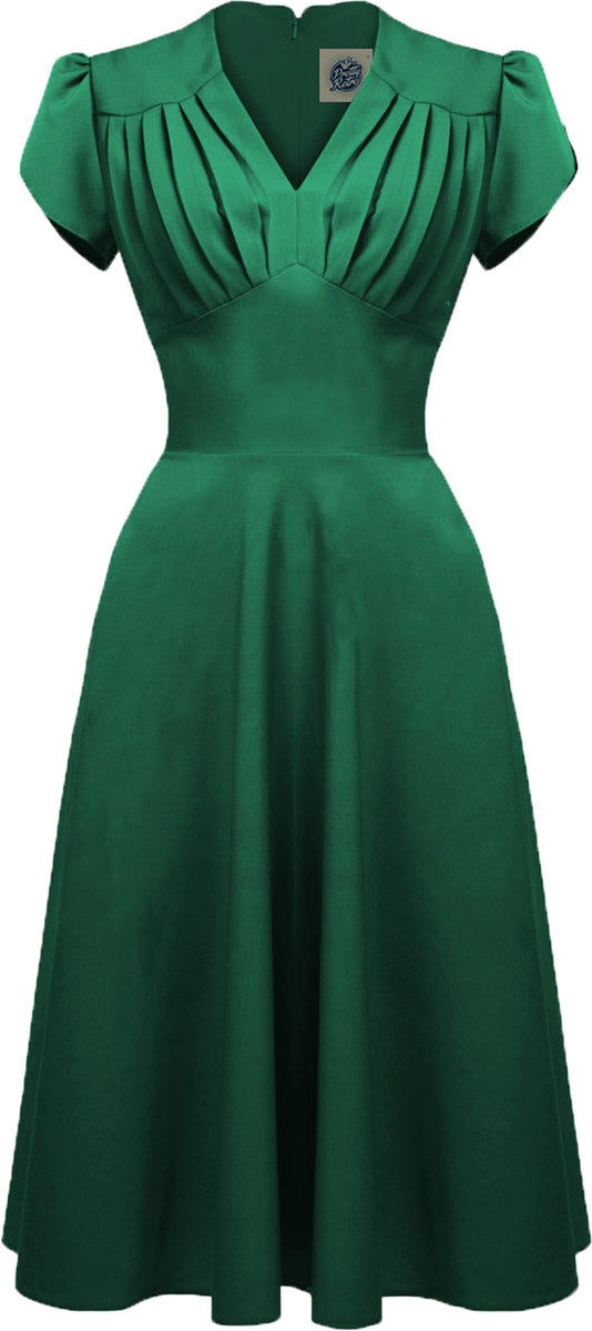 Pretty_Retro_50s_SWING_DRESS_Vintage_PLEATED_Kurzarm_Swing_KLEID_Gruen-170BknDP7twXGn