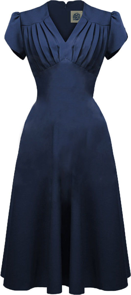 Pretty_Retro_50s_SWING_DRESS_Vintage_PLEATED_Kurzarm_Swing_KLEID_Navy-1l2ng5MZm3Hcbs