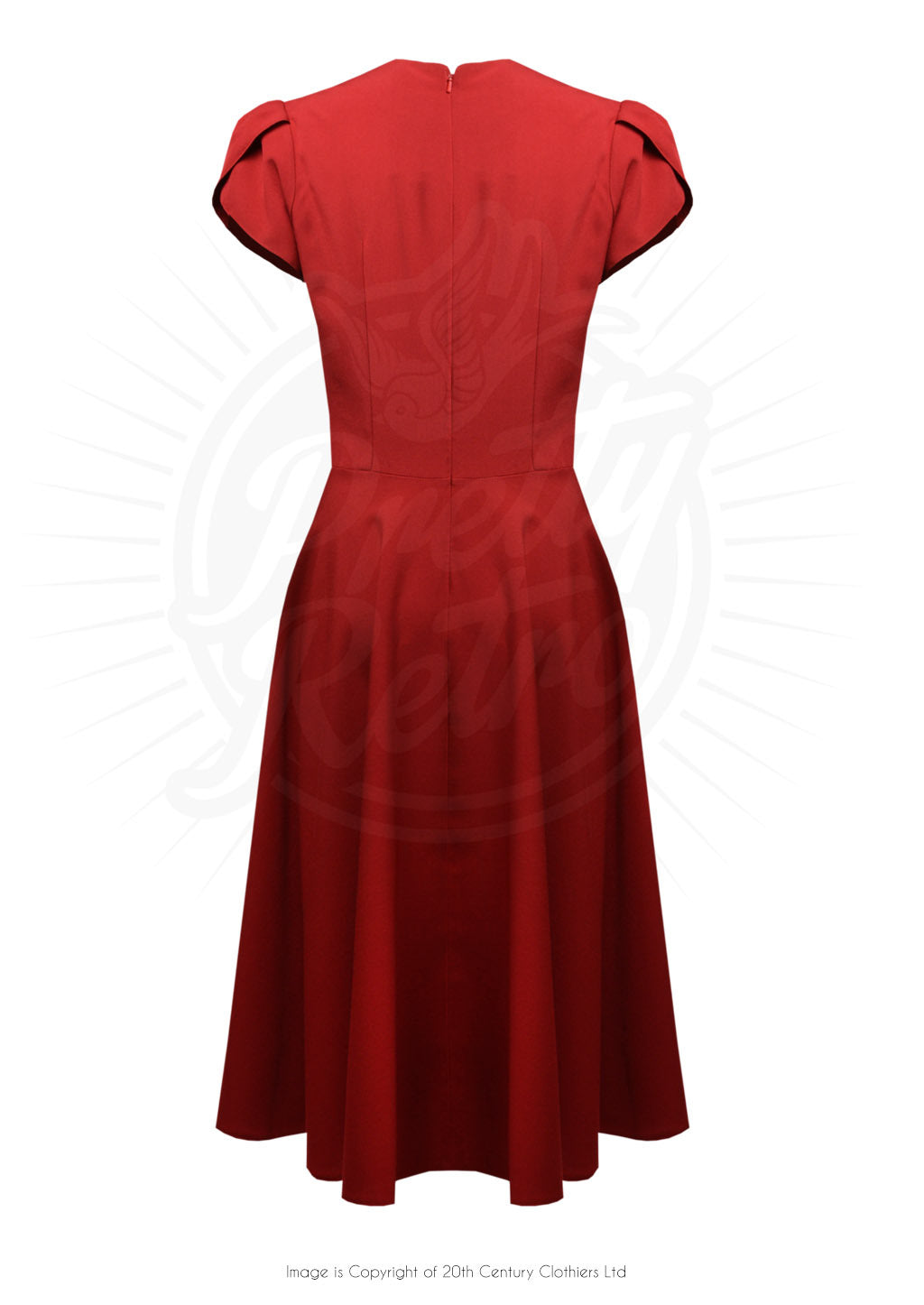 Pretty_Retro_50s_SWING_DRESS_Vintage_PLEATED_Kurzarm_Swing_KLEID_Rot_killer_kirsche_3aLJ1KZUThnykM