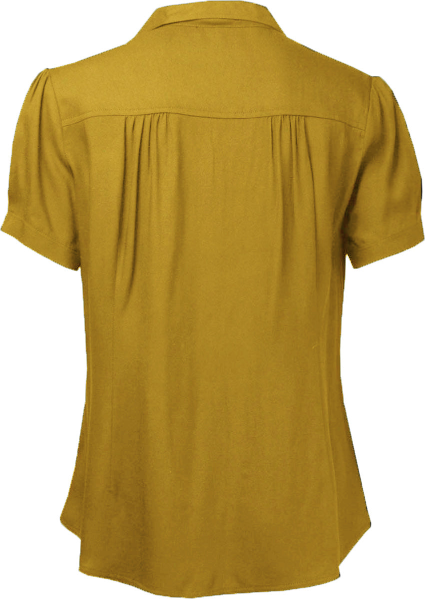 Pretty_Retro_PLAIN_40s_Buttoned_BLOUSE_Kurzarm_Oberteil_BLUSE_Senfgelb-2gX6vxLWWZgdmK