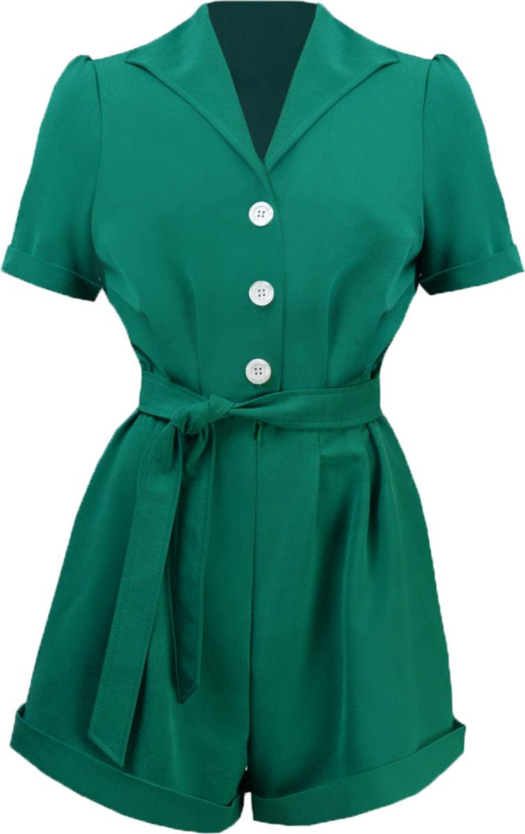 Pretty_Retro_PLAYSUIT_Vintage_PLAIN_V-Neck_Kurzarm_SHORTS_Overall_Emerald-1my7TrXV1fpyoK