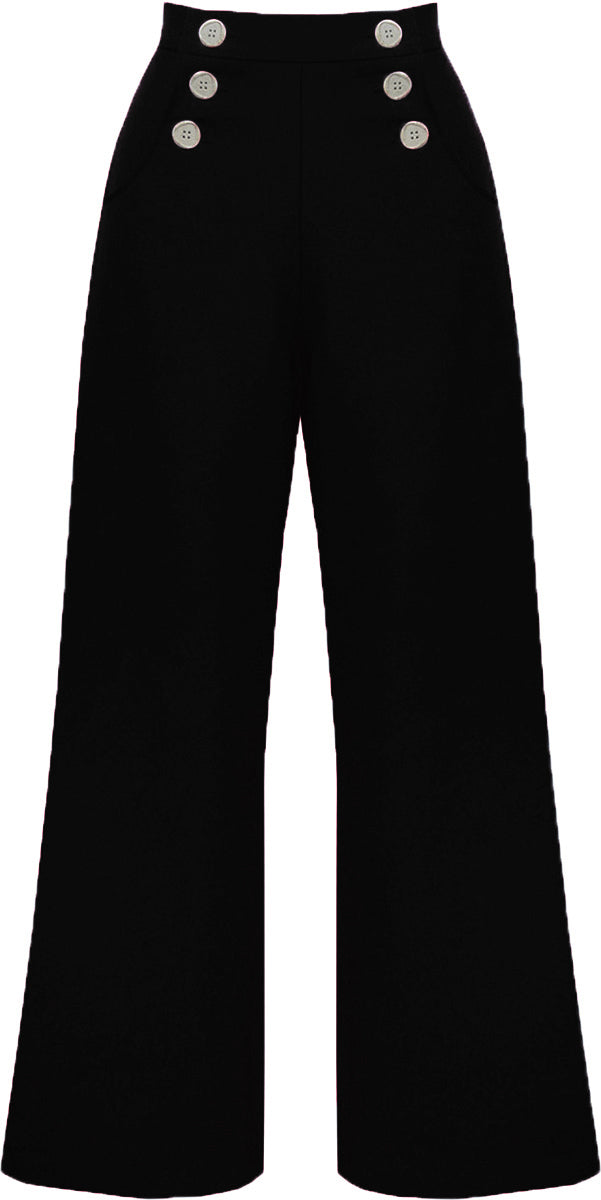 Pretty_Retro_SAILOR_SLACKS_Vintage_40s_MARLENE_Hose_Trousers_Schwarz-1