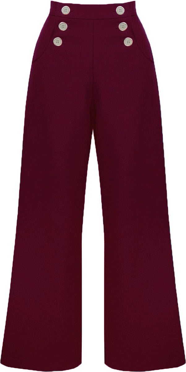 Pretty_Retro_SAILOR_SLACKS_Vintage_40s_MARLENE_Hose_Trousers_Weinrot-1
