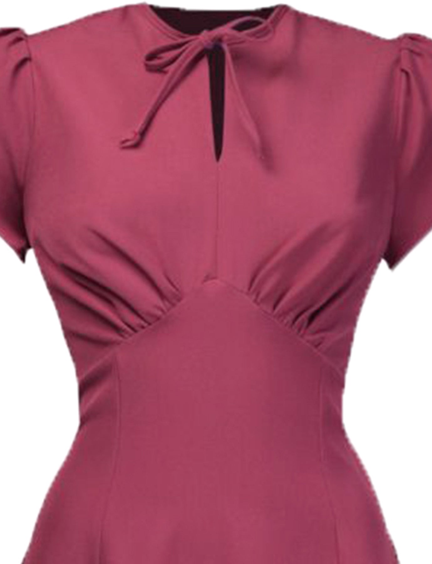 Pretty_Retro_STARLET_DRESS_Vintage_40s_PEEPHOLE_Kurzarm_Swing_KLEID_Beere_killer_kirsche