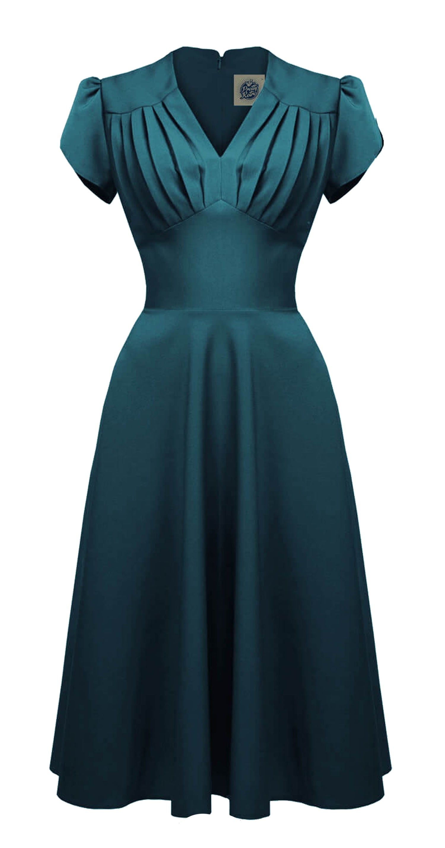 Pretty_Retro_SWING_DRESS_50s_Vintage_PLEATED_Kurzarm_Swing_KLEID_Teal-15AOrOPmCqsufo