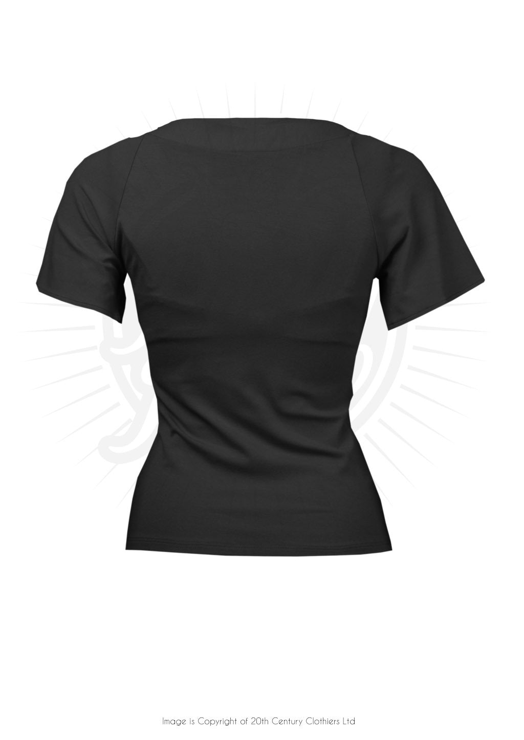 Pretty_Retro_TIE_TOP_Vintage_NOSTALGIC_Kurzarm_SHIRT_Oberteil_Schwarz_killer_kirsche_2