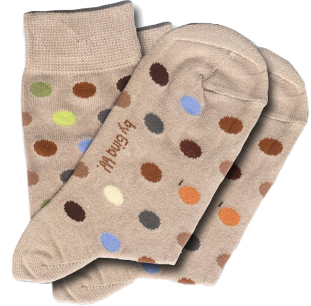 Puenktchen_POLKA_DOTS_Tupfen_Socken_-_BeigeADGlpkiaLFkfq