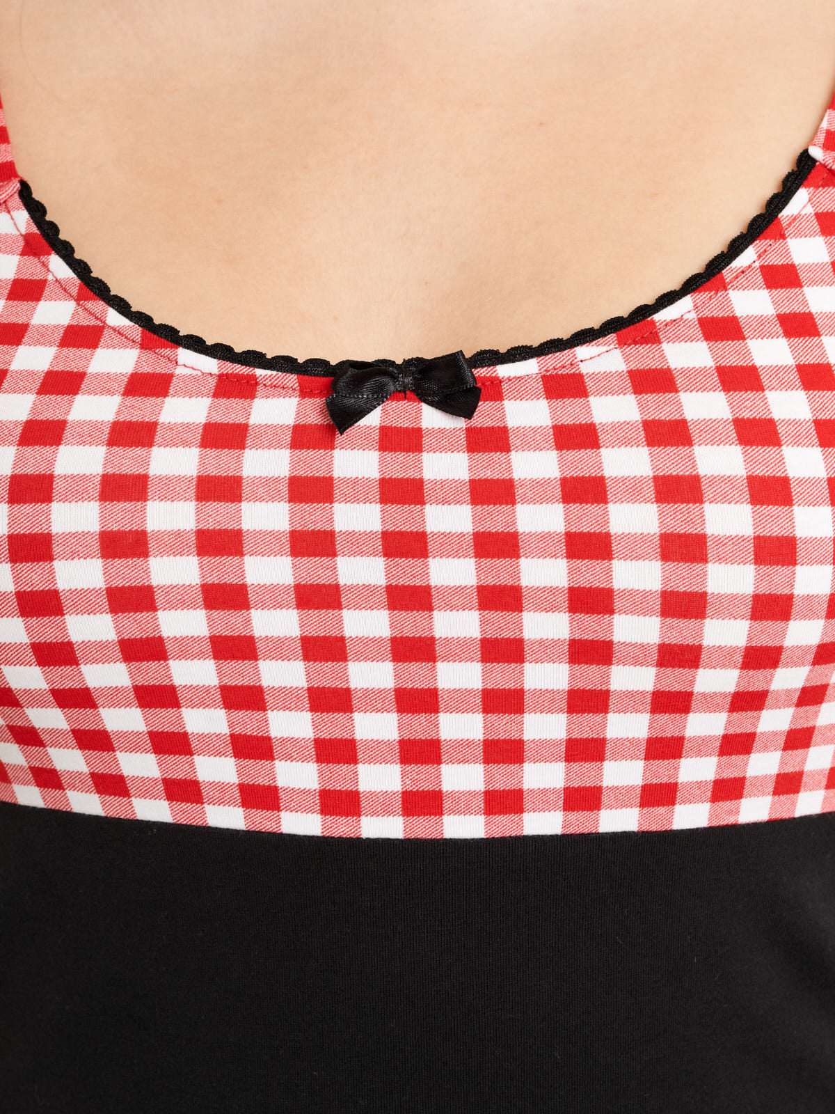 Pussy_Deluxe_EVIE_KARO_Red_Plaid_GINGHAM_Cherry_SHIRT_Oberteil_-_Schwarz_Rot-4DTiyRIcod3F52