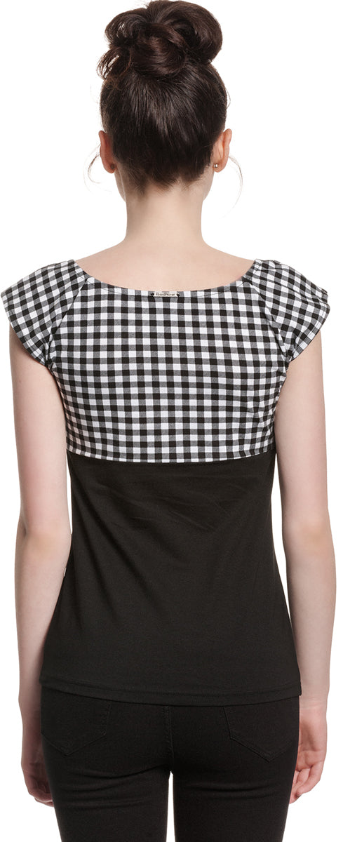 Pussy_Deluxe_EVIE_Plaid_GINGHAM_50s_Blusen_SHIRT_Oberteil_t-shirt_karo_kurzarm_rockabilly_killer_kirsche_3