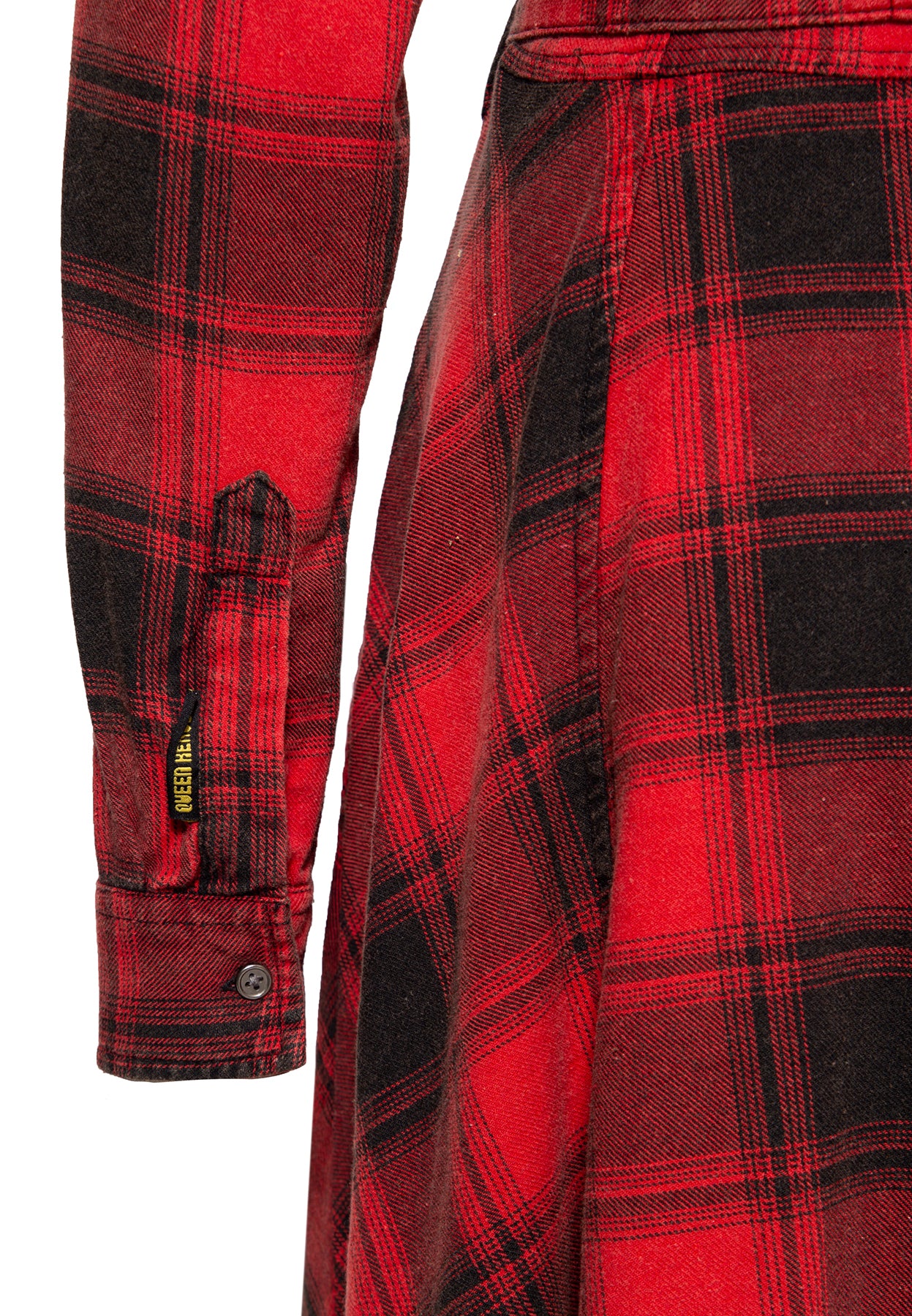 Queen_Kerosin_ACID_WASHED_CHECK__50s_Lumberjack_Workwear_Langarm_A-Linien_DRESS_Hemdkleid_killer_kirsche_5
