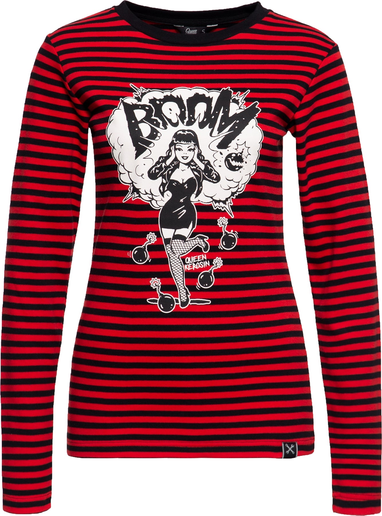 Queen_Kerosin_BOMB_DEVIL_STRIPED_Longsleeve_Boom_MOTIV_Langarm_SHIRT_Oberteil_Killer_Kirsche-1