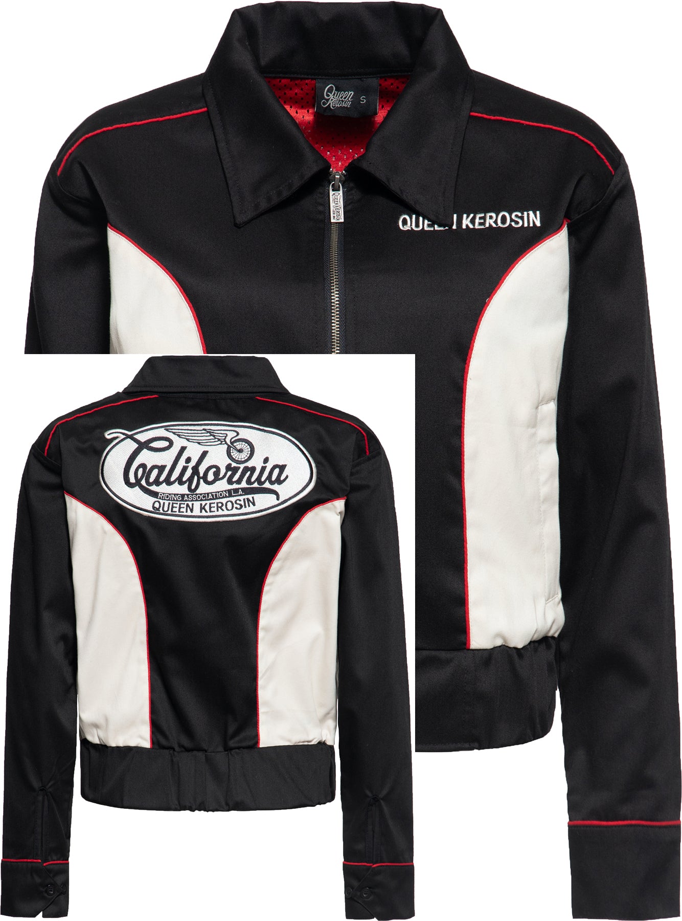Queen_Kerosin_CALIFORNIA_GABARDINE_Retro_Embroidery_Stick_WORKWEAR_JACKET_Killer_Kirsche-1