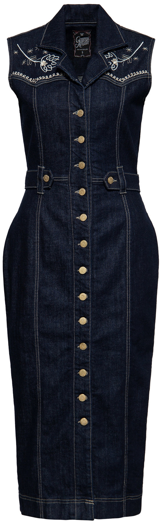 Queen_Kerosin_DENIM_Western_Floral_Buttoned_Jeans_PENCIL_DRESS_Bleistiftkleid_killer_kirscheqSHwJBlvuzNg8