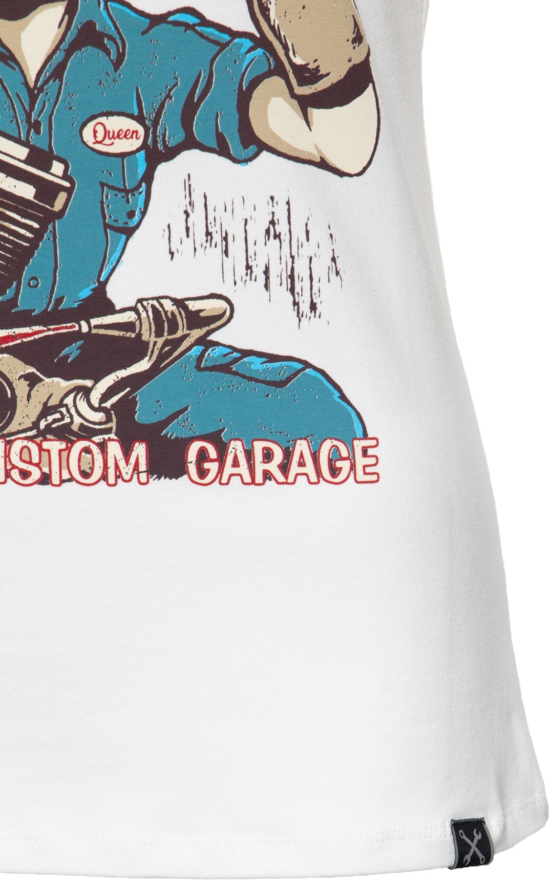 Queen_Kerosin_GEARHED_Pin_Up_Mechanic_MOTIV_Rundhals_Kurzarm_T-SHIRT_Oberteil_Killer_Kirsche-3
