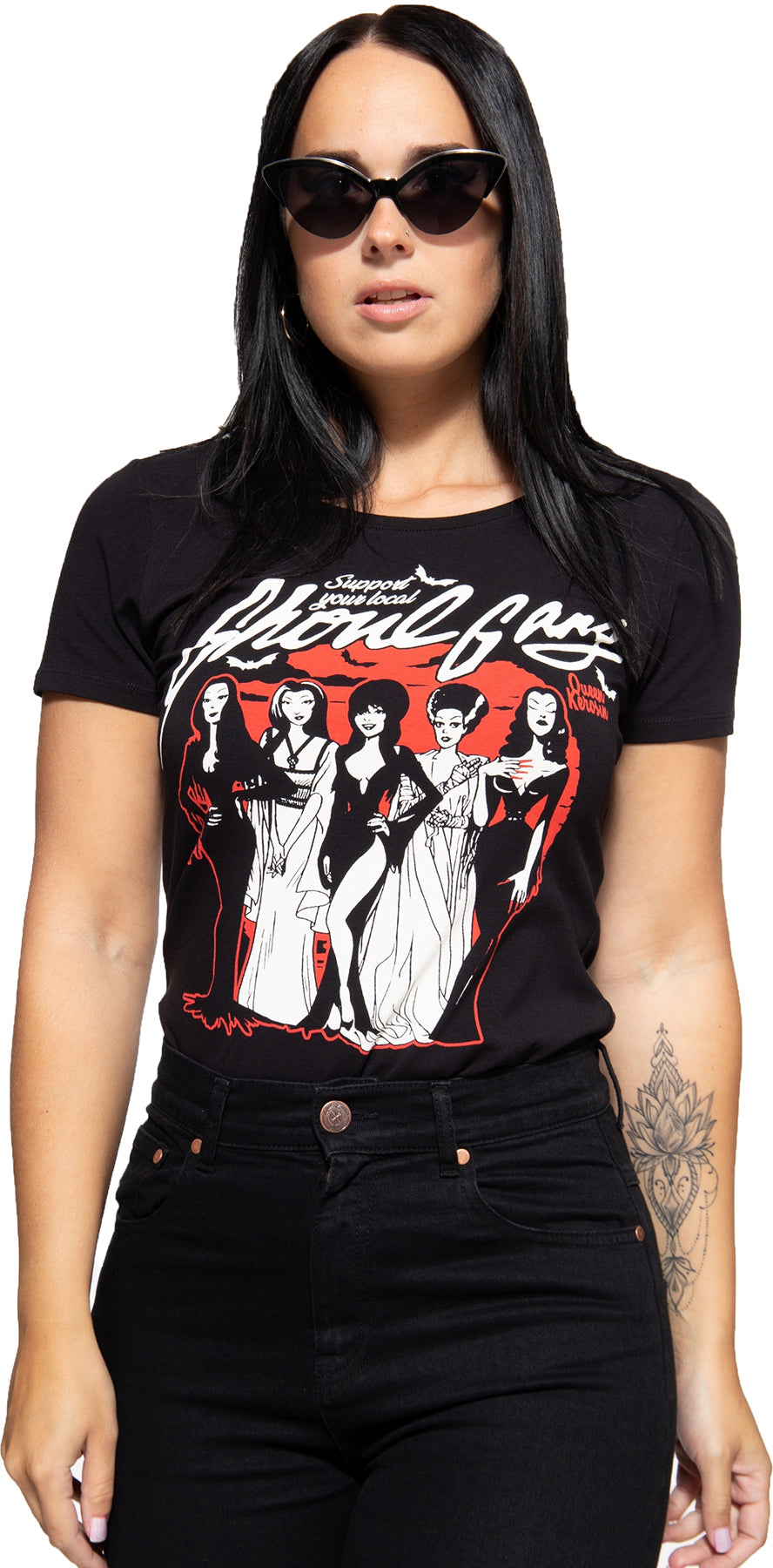 Queen_Kerosin_GHOUL_GANG_Frontprint_Retro_MOTIV_Kurzarm_T-SHIRT_Oberteil_Killer_Kirsche-4