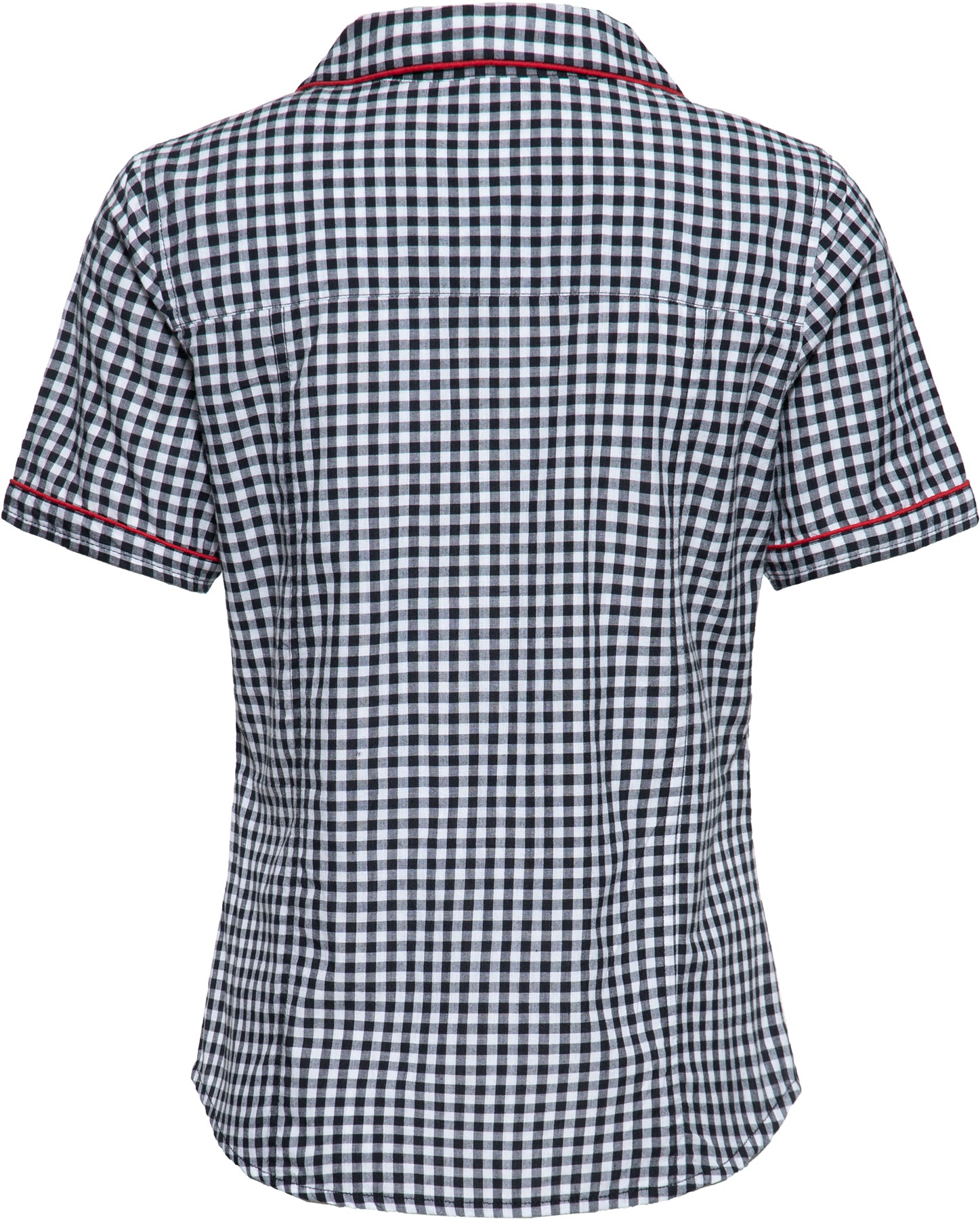 Queen_Kerosin_GINGHAM_CHECK_Retro_KURZARM_Vichy_Karo_50s_BLOUSE_Hemdbluse_Killer_Kirsche-2