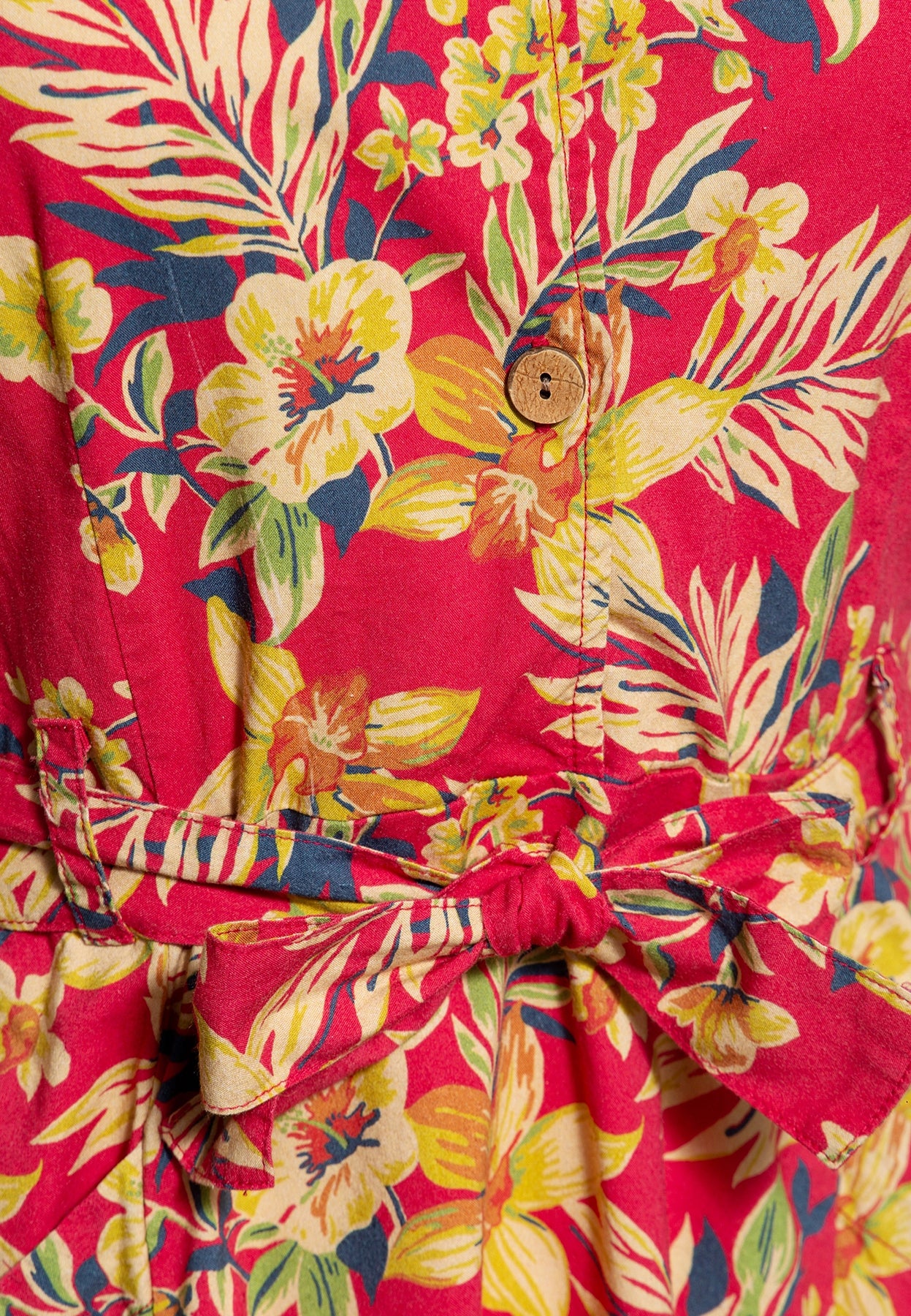 Queen_Kerosin_HAWAII_RED_Tropical_Pin_Up_Kurzarm_SWING_DRESS_Hemdkleid_killer_kirsche_5