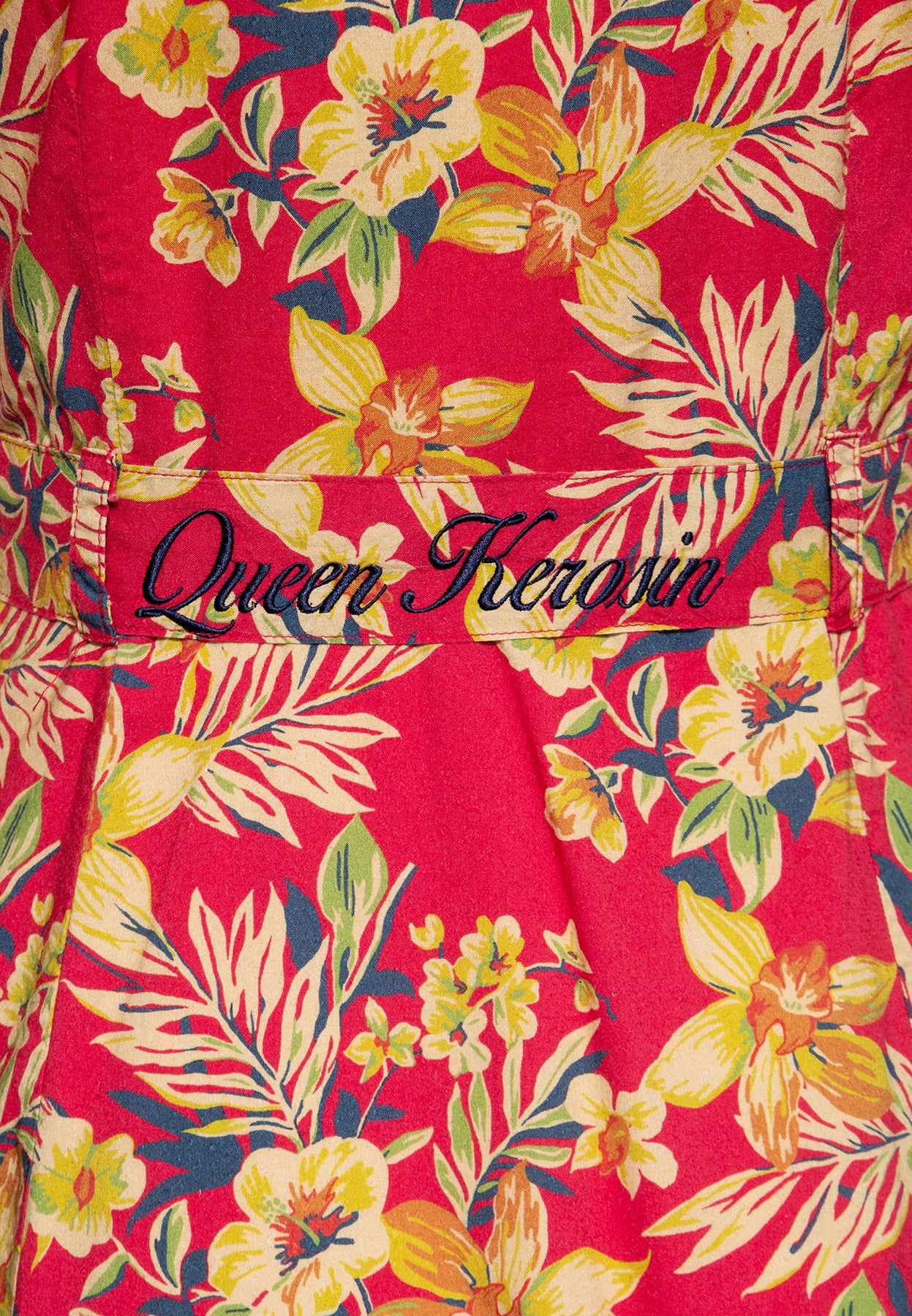 Queen_Kerosin_HAWAII_RED_Tropical_Pin_Up_Kurzarm_SWING_DRESS_Hemdkleid_killer_kirsche_6