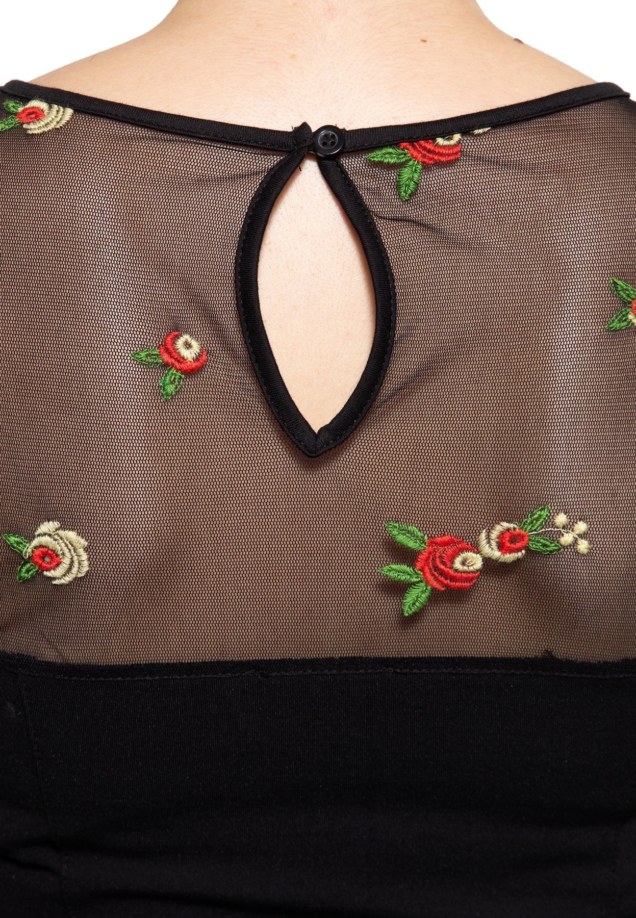 Queen_Kerosin_MESH_BLEISTIFTKLEID_MIT_ROSEN-STICKEREI_PENCIL_DRESS_Bleistiftkleid_killer_kirsche_5u6AdJzd300BHA