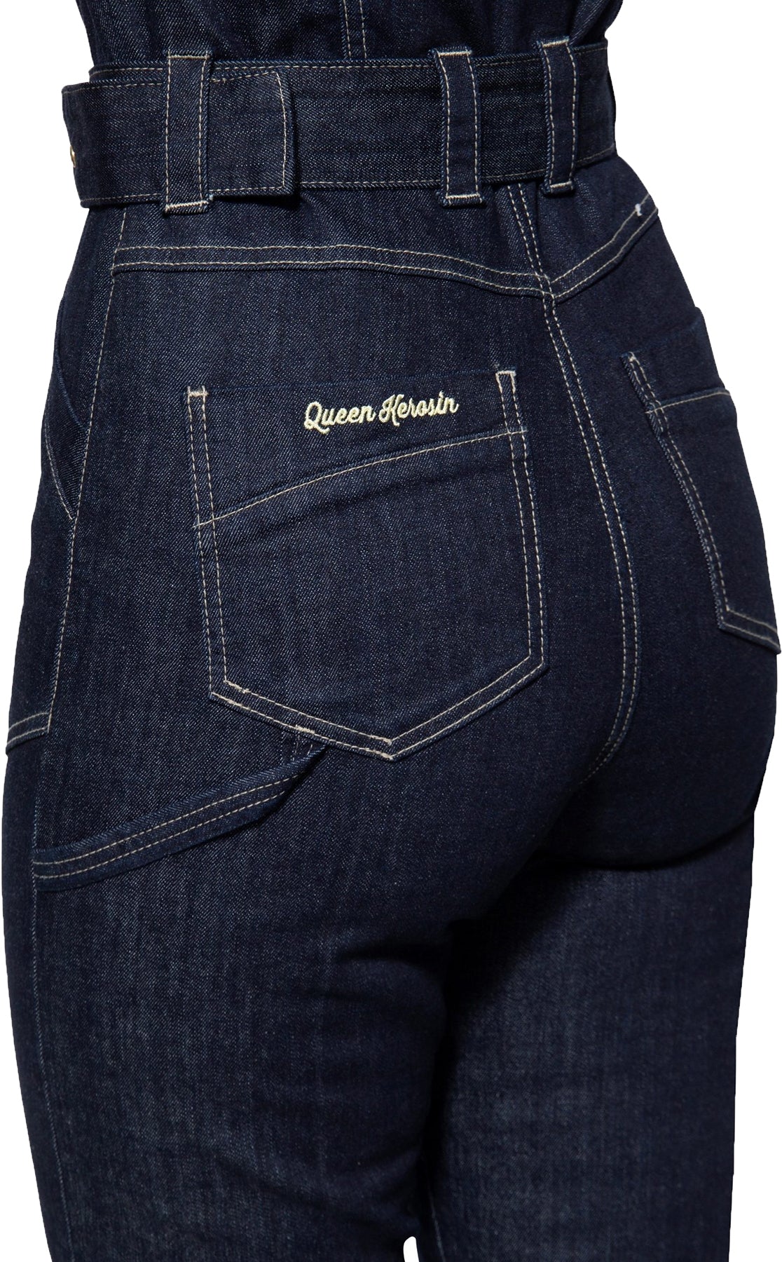 Queen_Kerosin_MOTORWAY_RIDERS_Stick_Kurzarm_50s_DENIM_Jeans_OVERALL_Jumpsuit_Killer_Kirsche-5