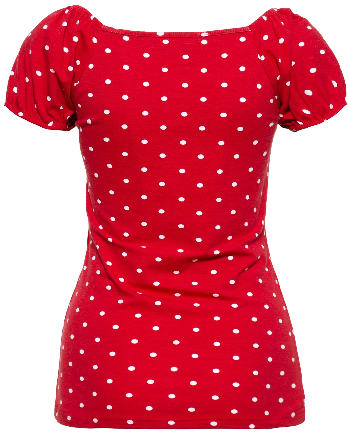 Queen_Kerosin_POLKA_DOTS_Punkte_Retro_Puenktchen_Dotted_SHIRT_Oberteil_-_Rot_killer_kirsche_21MoWjFR05DCQE