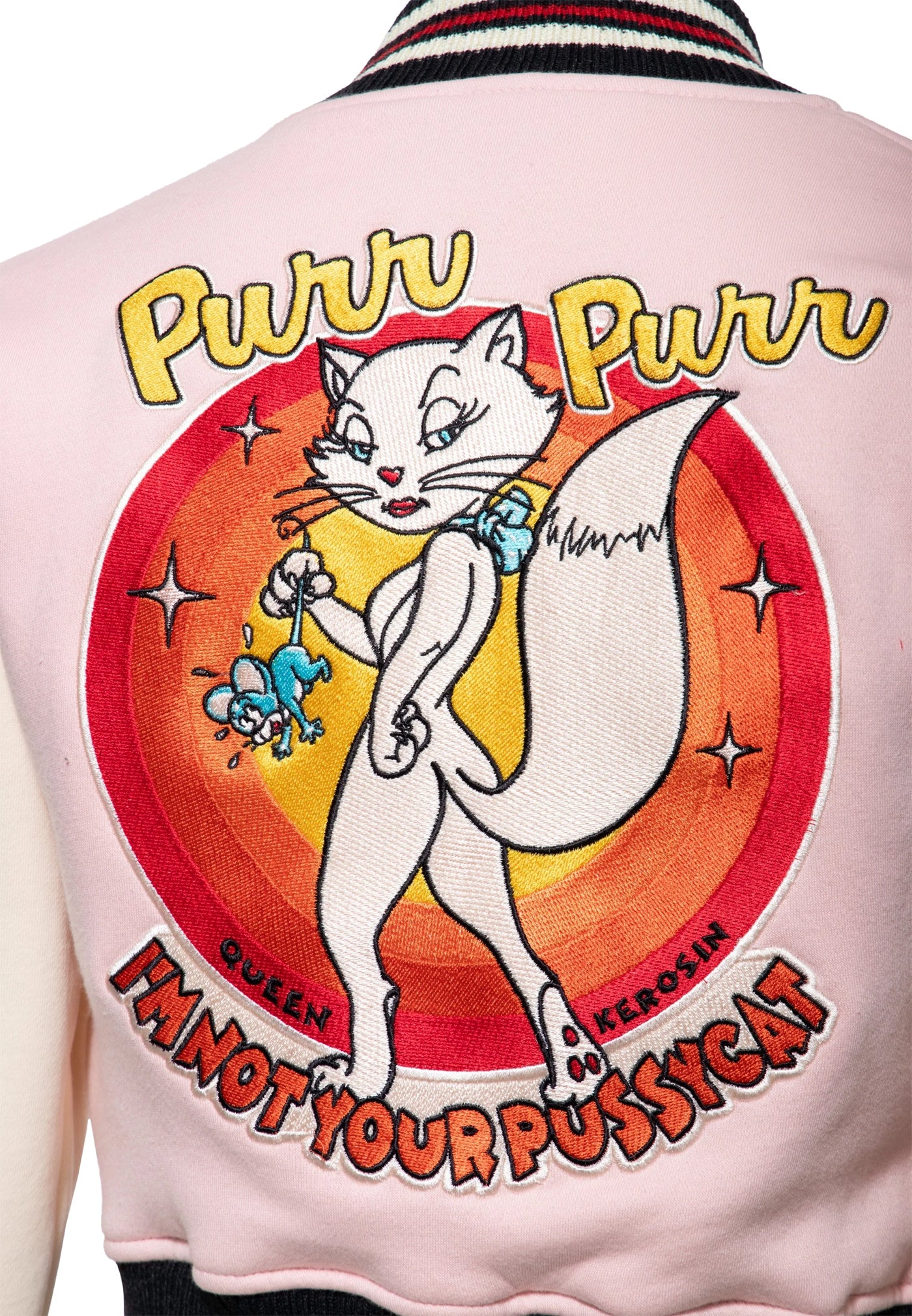 Queen_Kerosin_PURR_PURR_Rueckenmotiv_Pussycat_Retro_50s_COLLEGE_JACKE__Sweatjacke_-_Rosa-5